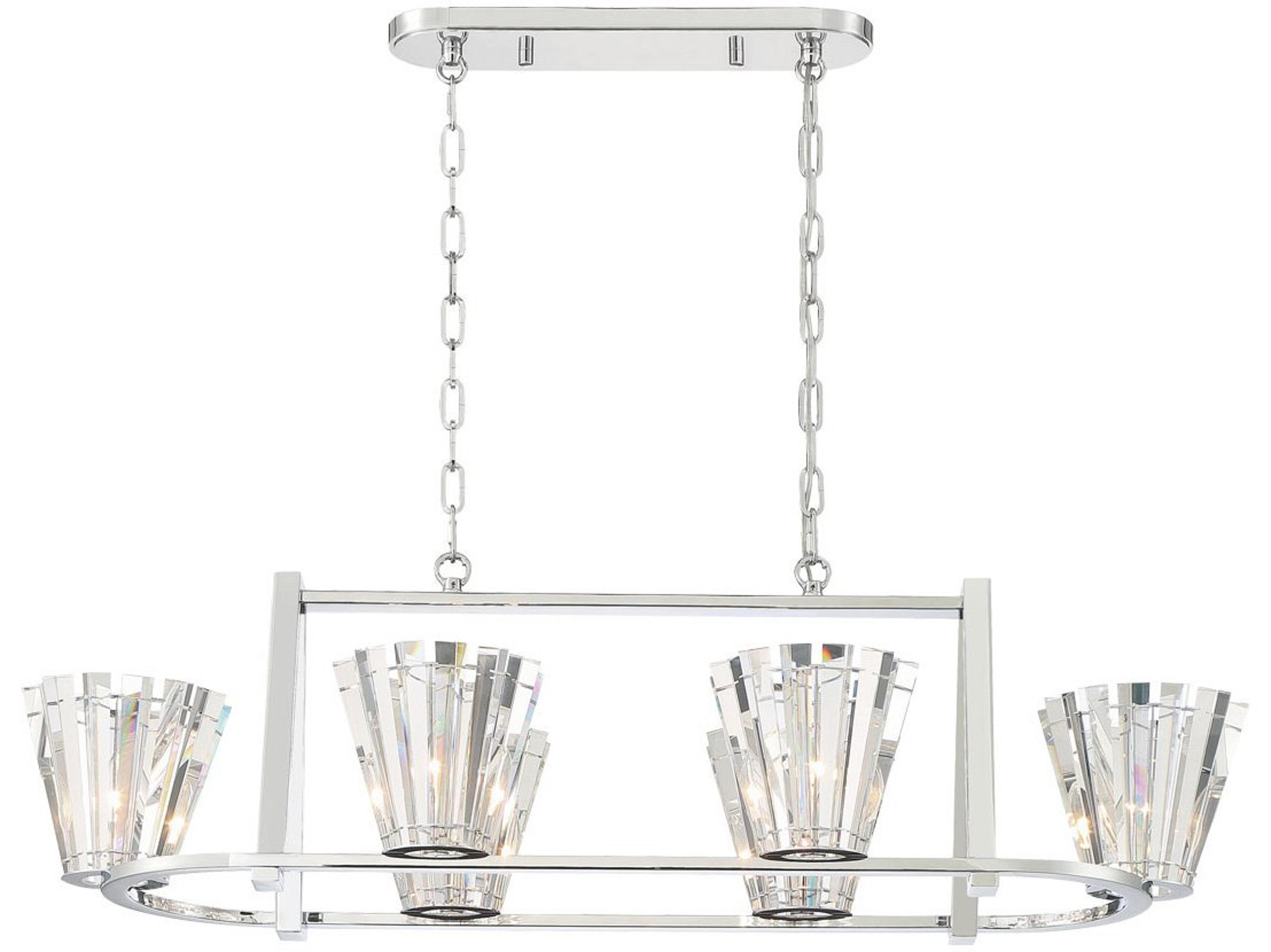 Eurofase Ricca 6-Light Chrome Island Lighting