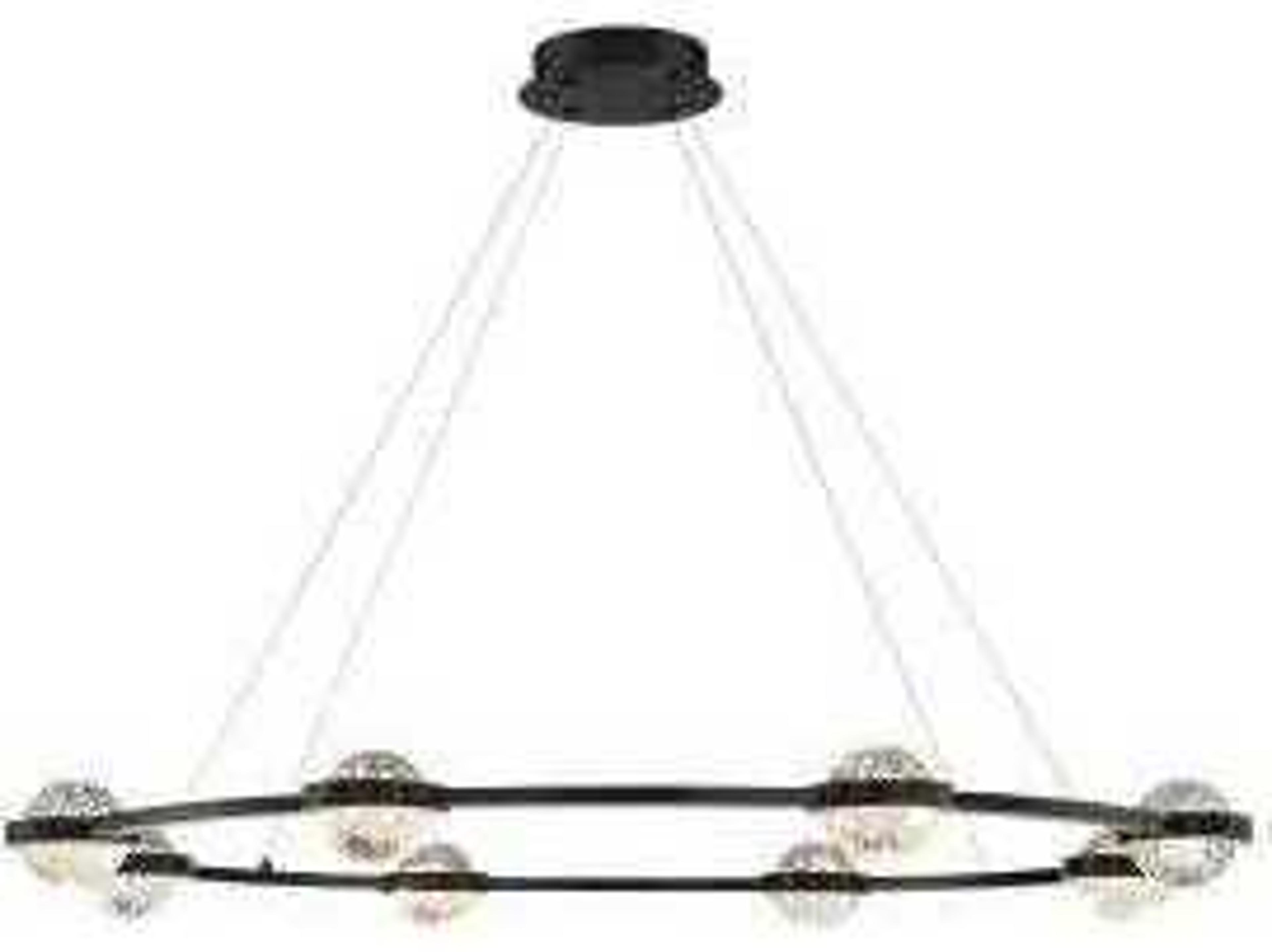 Eurofase Circolo Black Globe Chandelier