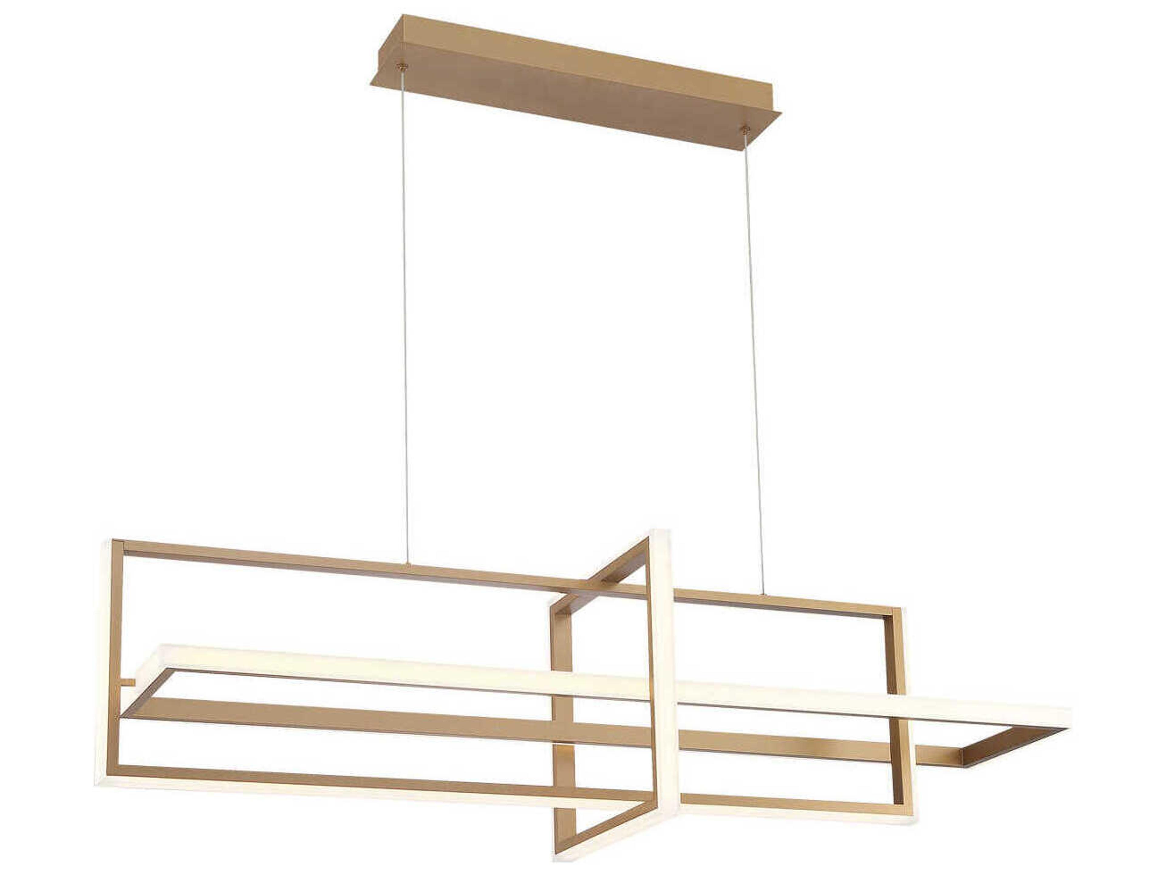 Eurofase Bordo Gold Geometric Island Pendant