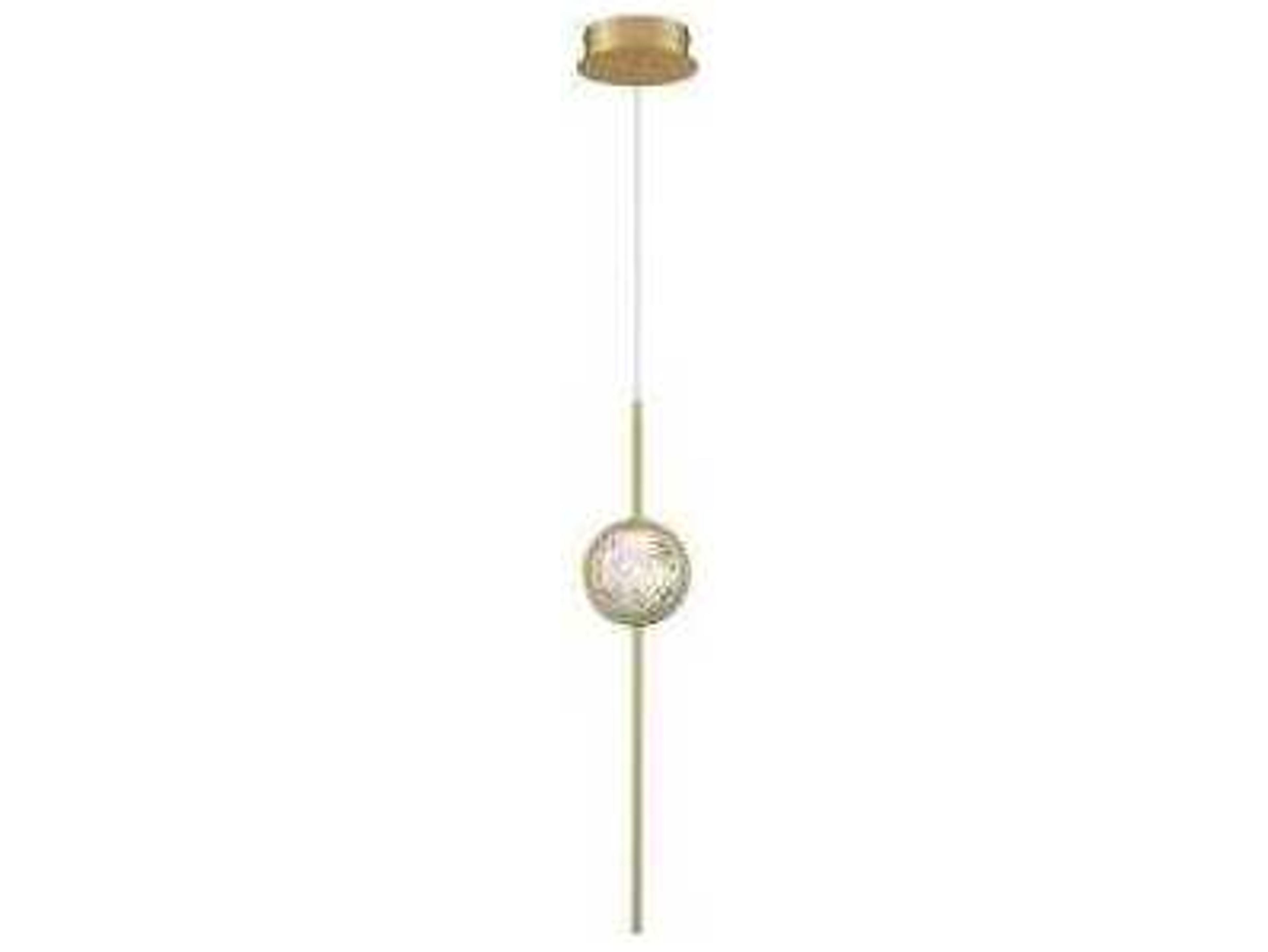 Eurofase Barletta Brass Globe Linear Mini Pendant