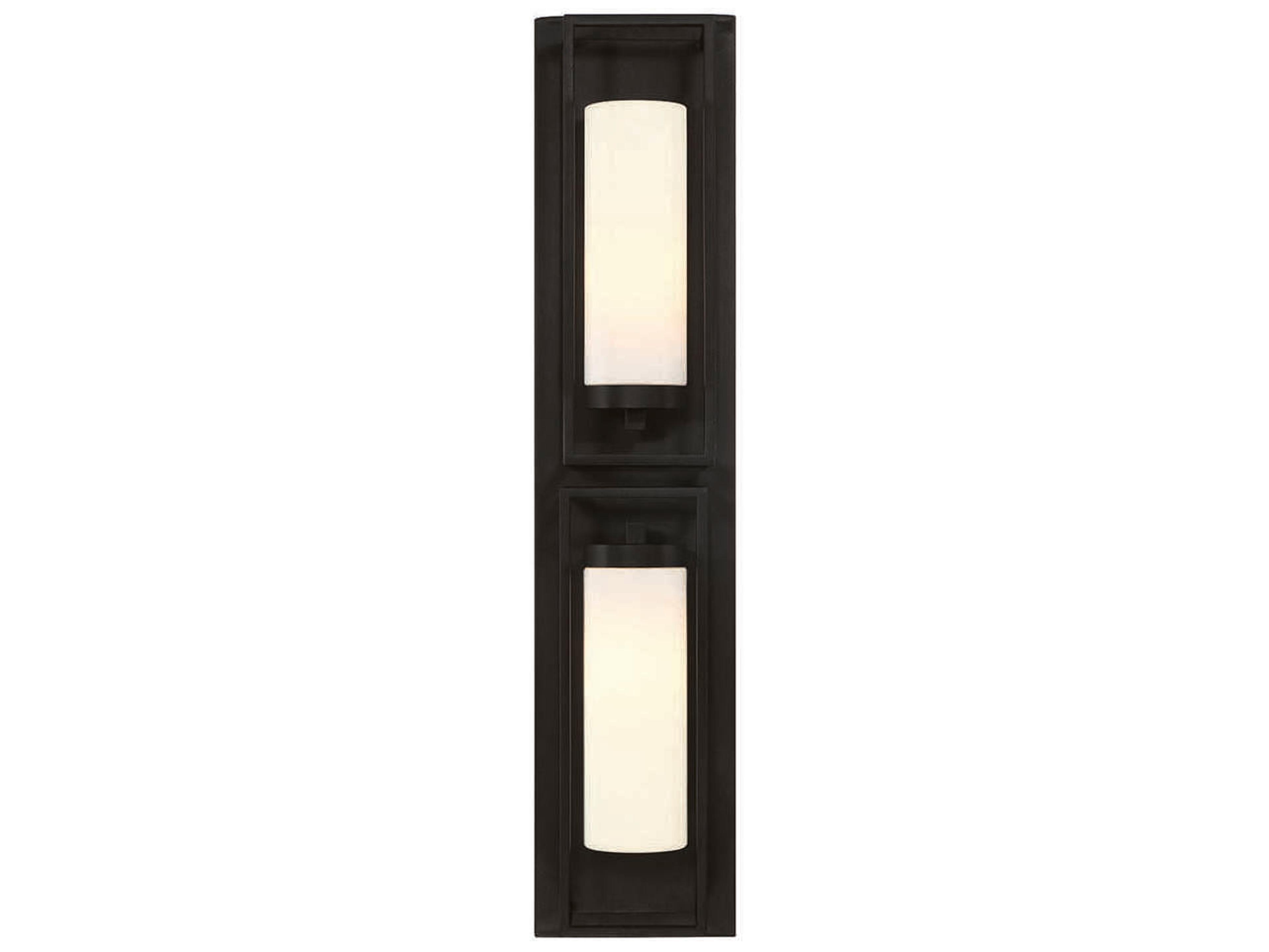 Eurofase Ren 2 - Light Outdoor Wall Light with Opal White Glass