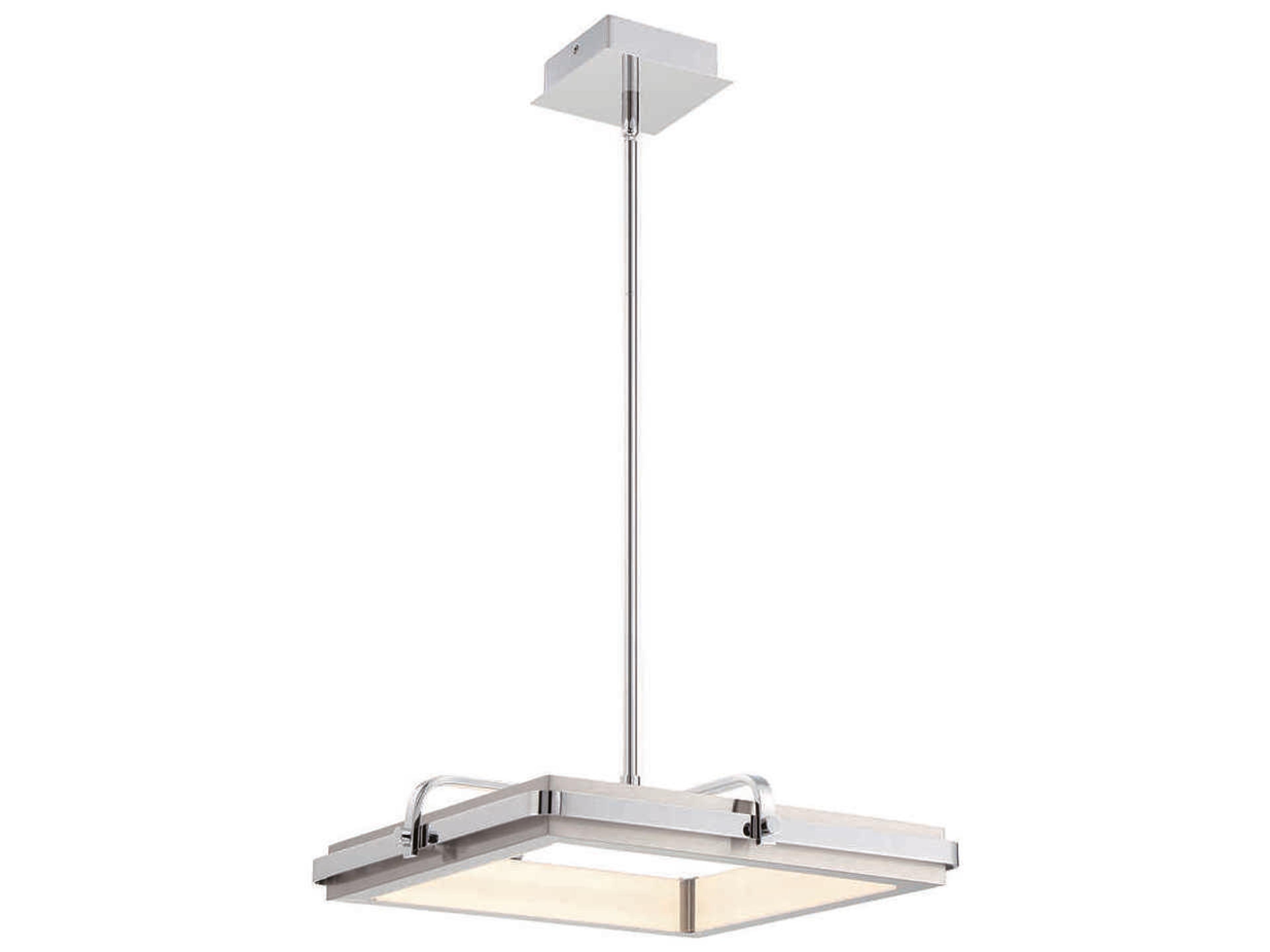 Eurofase Annilo 1-Light Chrome And Nickel Glass LED Linear Pendant