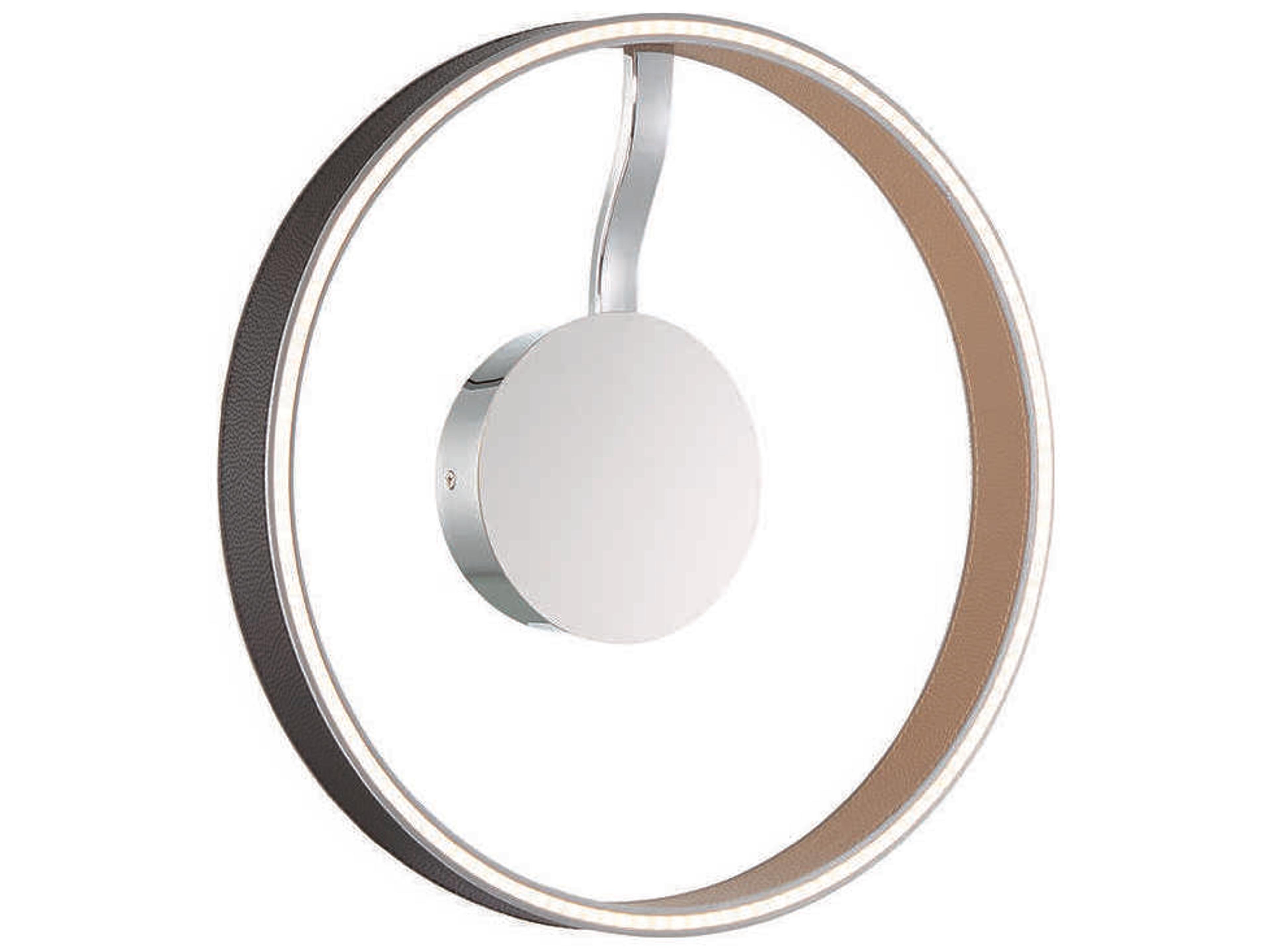 Eurofase Verdura 1-Light Black Brown LED Wall Sconce