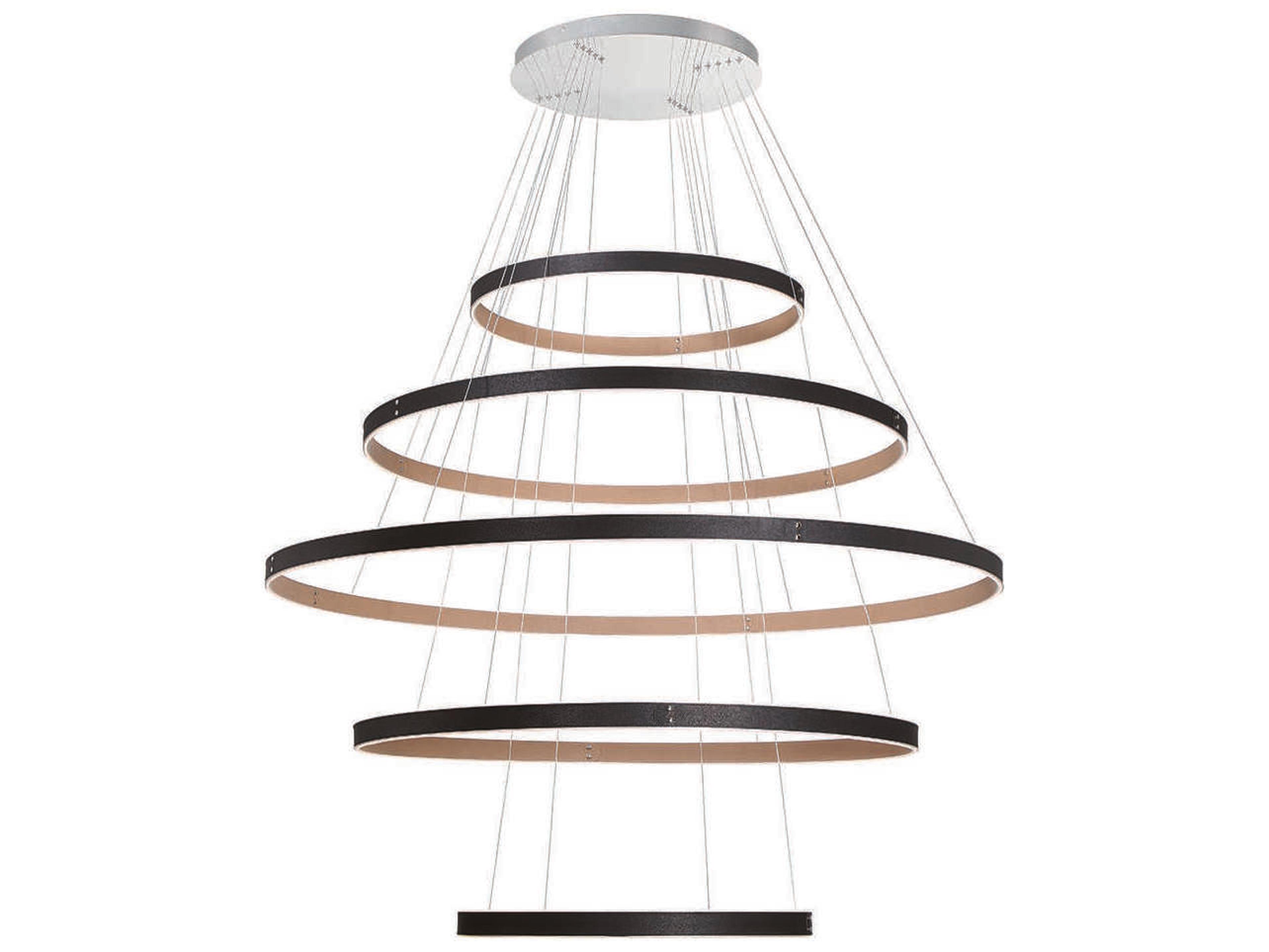 Eurofase Verdura 1-Light Black Brown LED Linear Chandelier