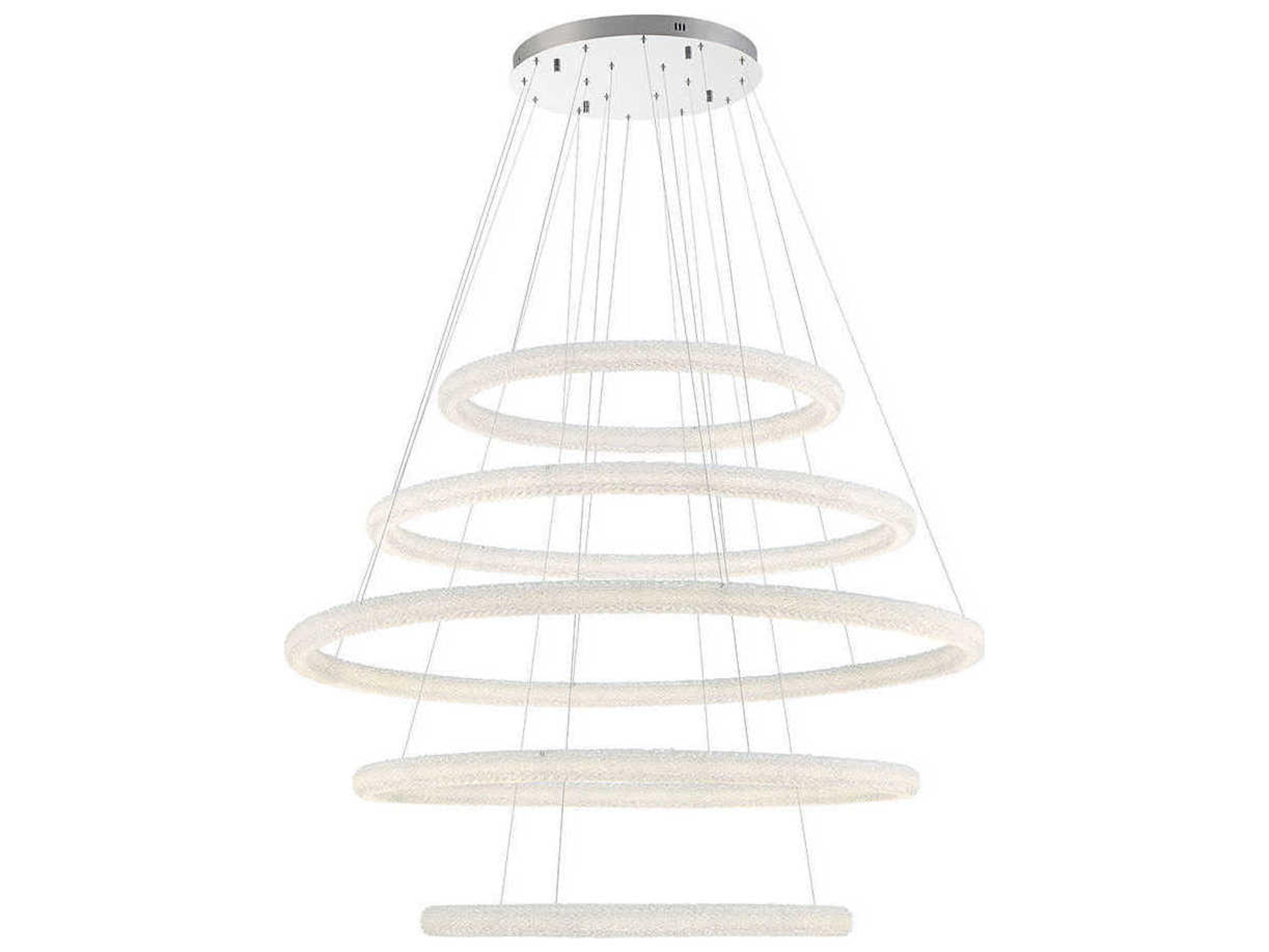 Eurofase Sassi 1-Light Chrome Crystal LED Linear Chandelier