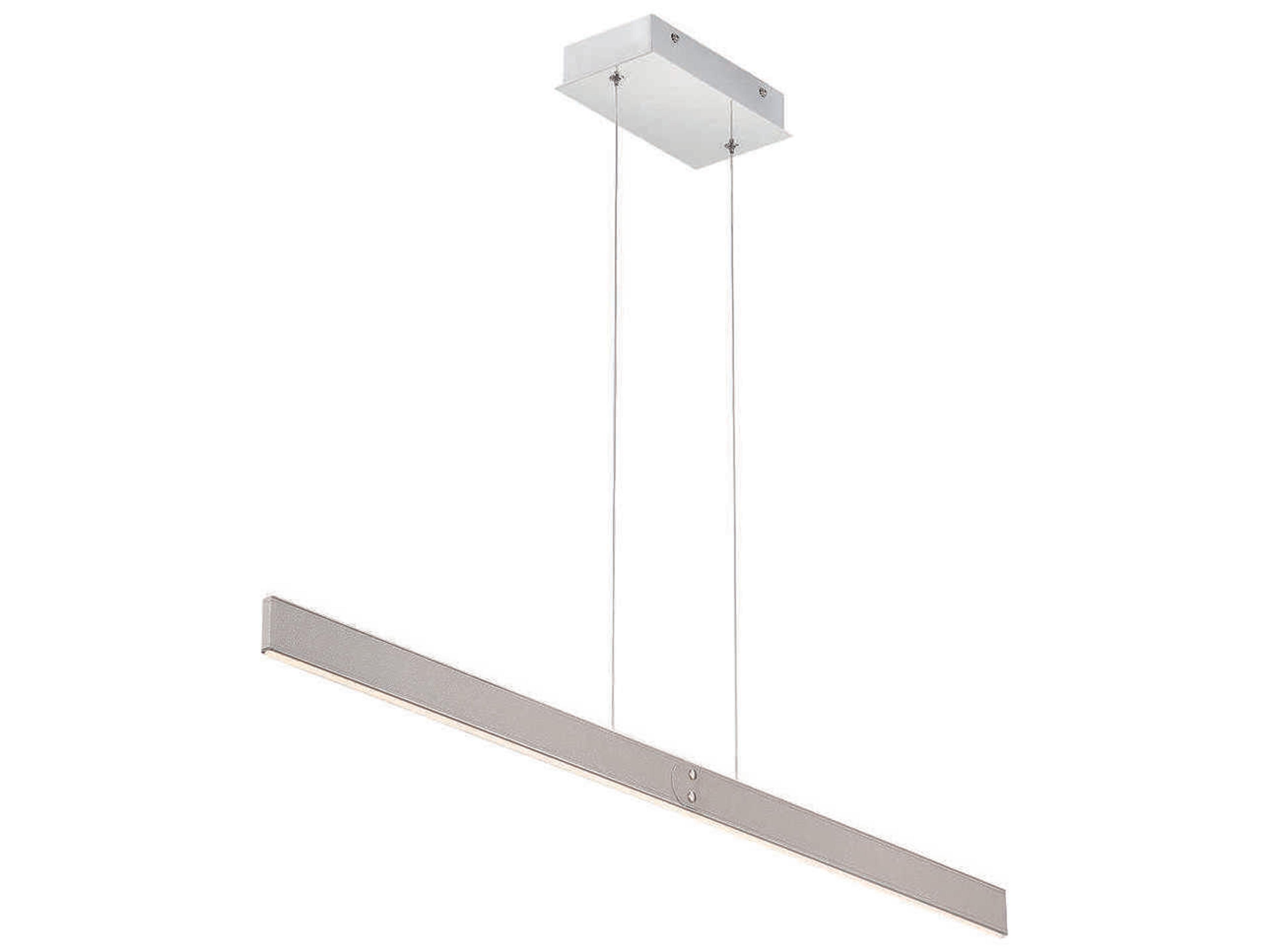 Eurofase Verdura 1-Light Grey LED Linear Island Pendant