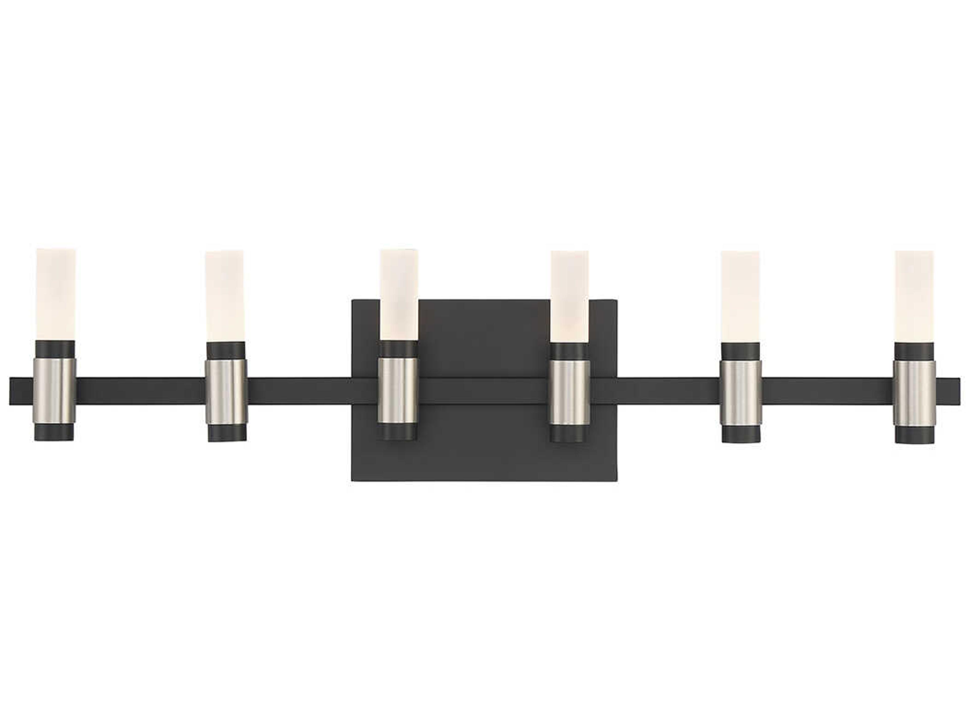 Albany 12-Light Black Nickel LED Vanity Light