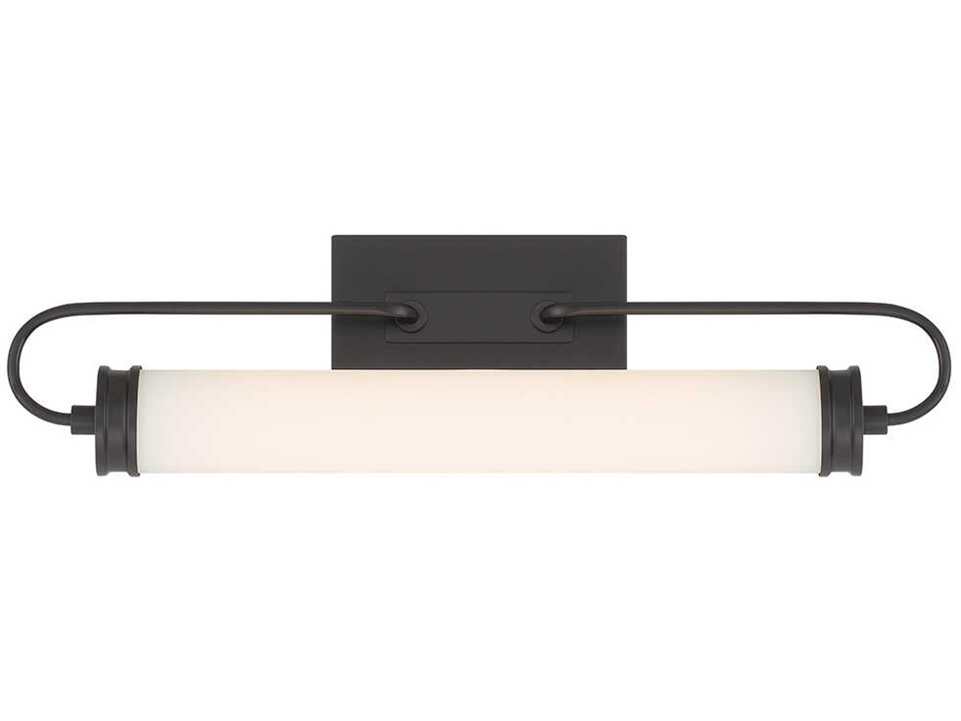 Eurofase Tellie 1-Light Black Glass LED Vanity Light