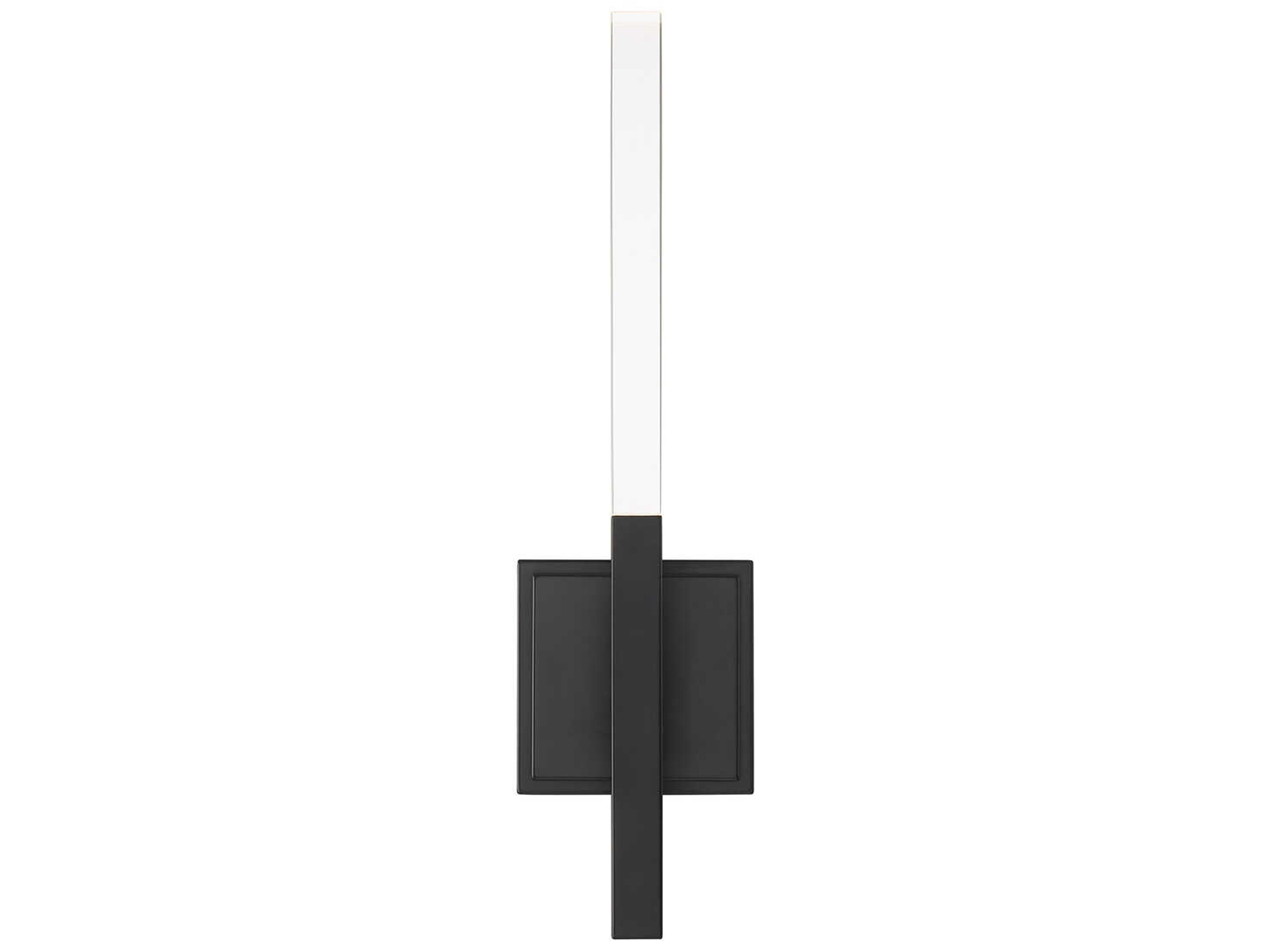 Eurofase Benicio 2-Light Black Glass LED Wall Sconce