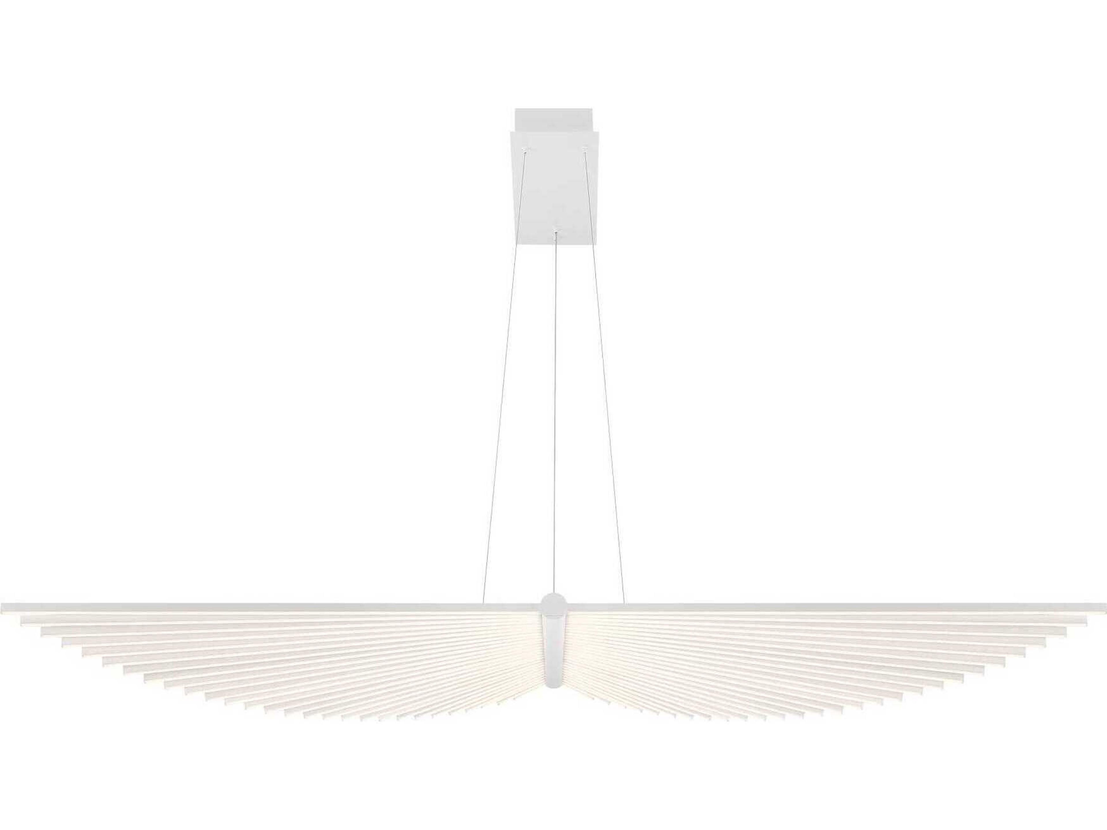 Eurofase Seraph 1-Light White Linear Island Pendant