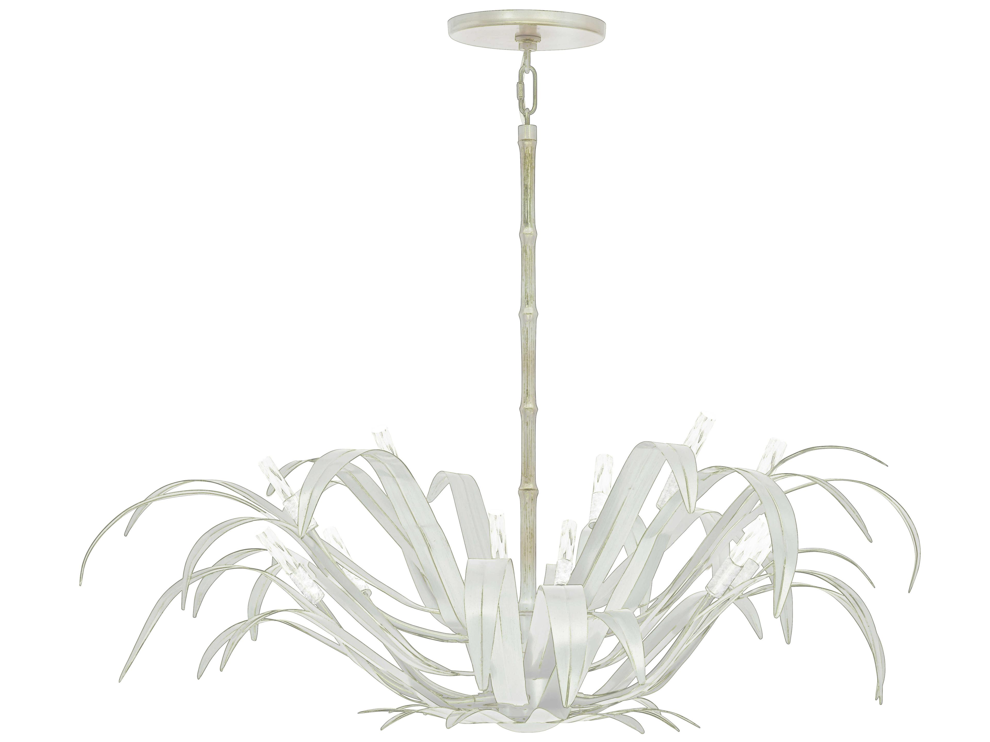 Eurofase Kagra 12-Light Distressed White Pendant