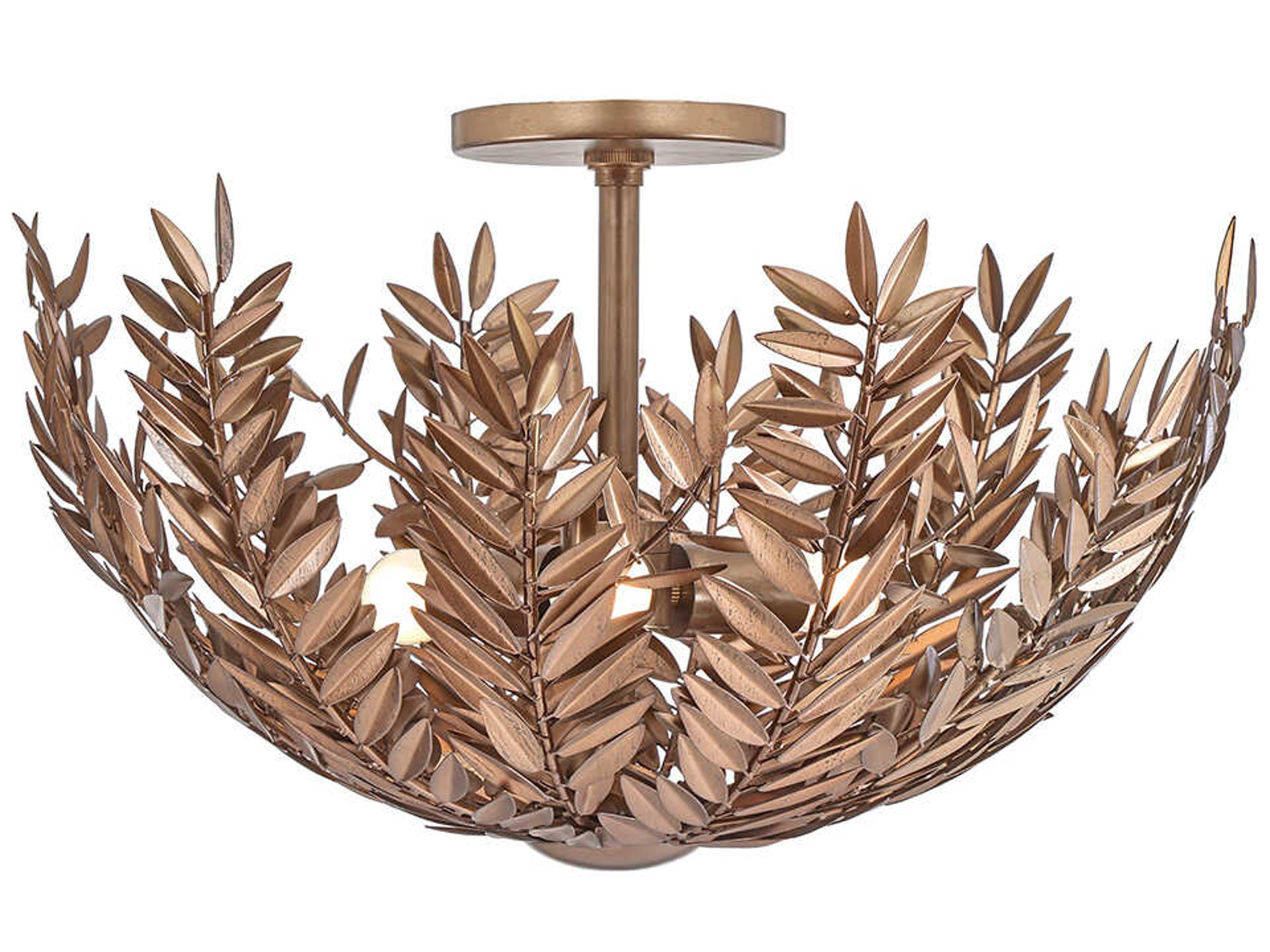 Eurofase Jalore 3-Light Brown Macchiato Semi Flush Mount