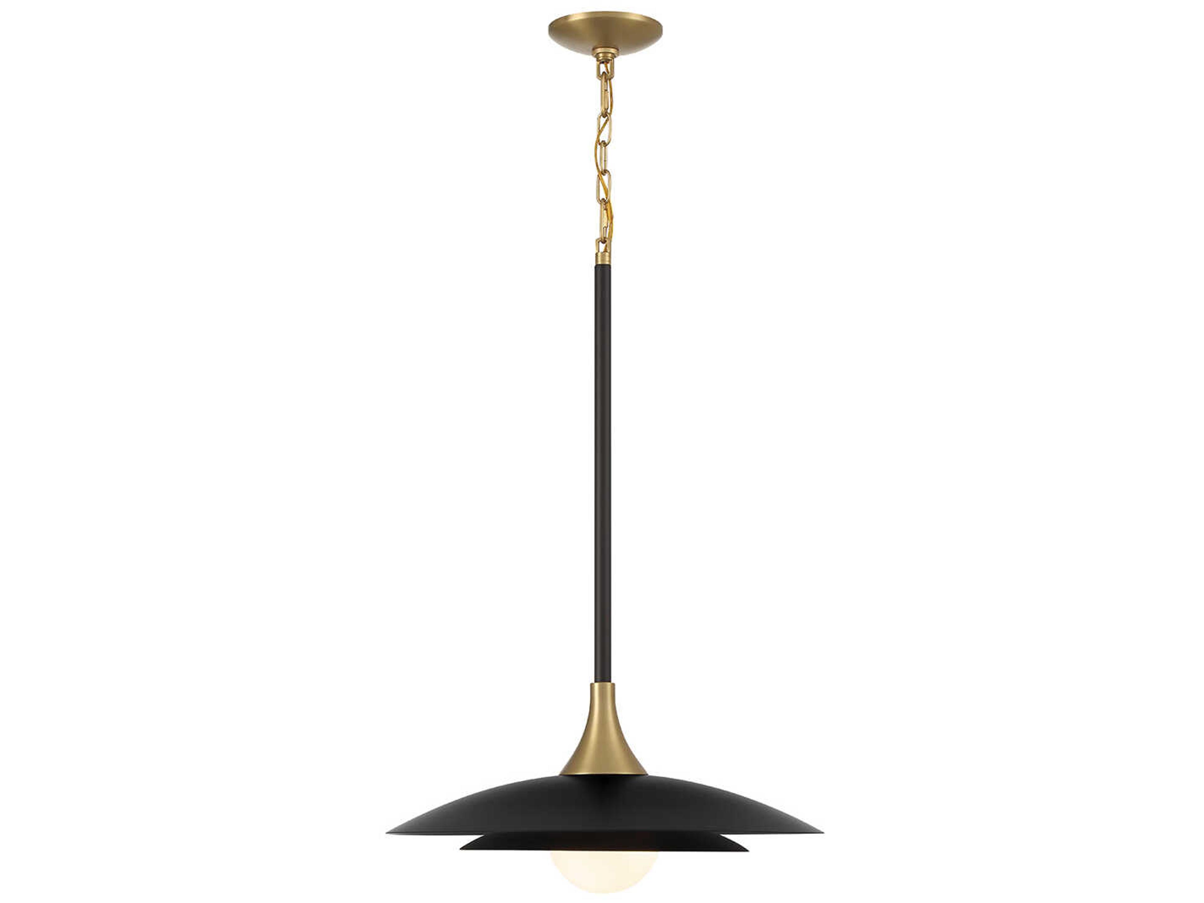 Eurofase Welsh 1-Light Black Glass LED Pendant