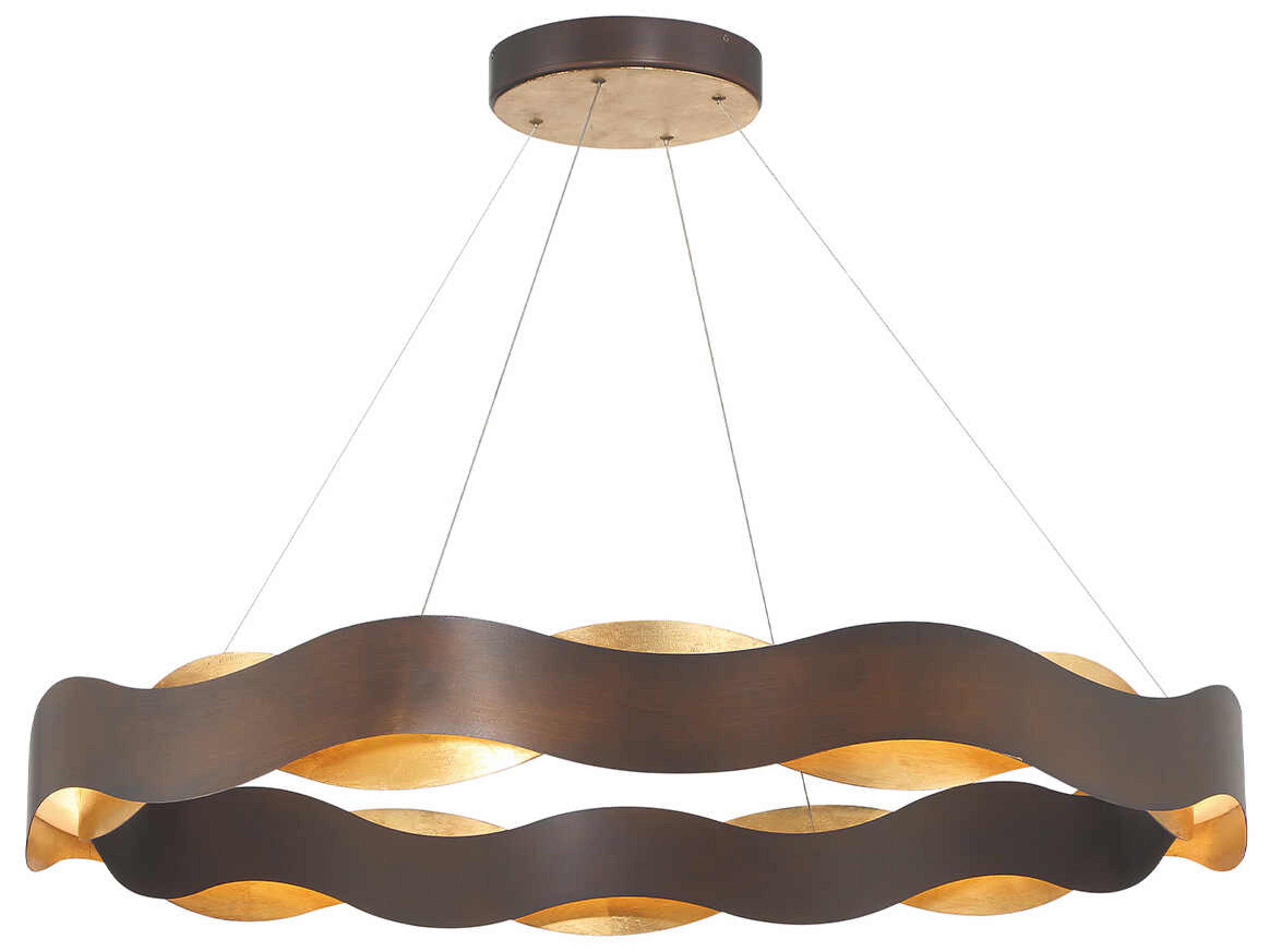 Eurofase Vaughan 1-Light Bronze Gold LED Pendant