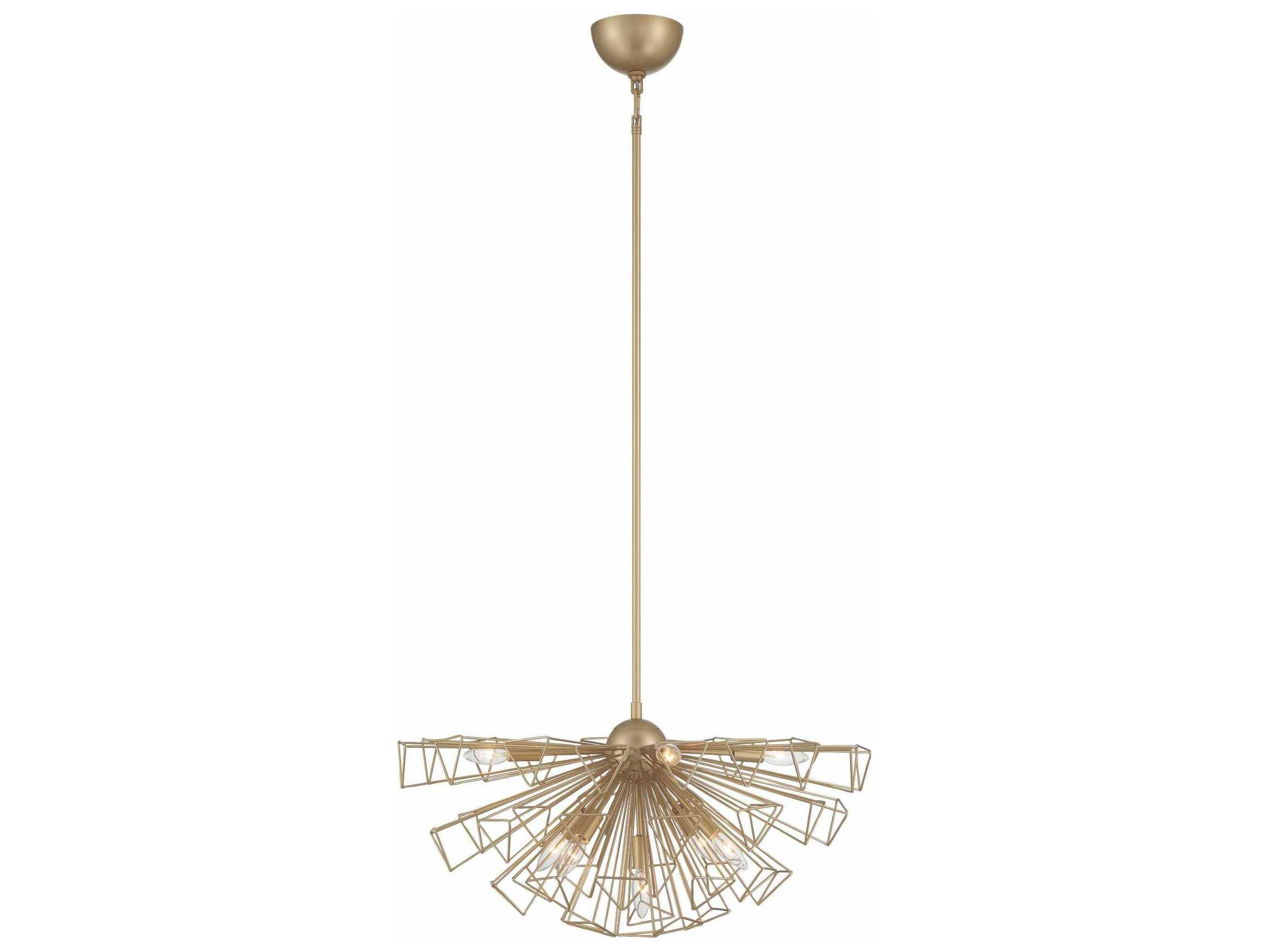 Eurofase Dendelio 9-Light Gold Geometric Sputnik Pendant