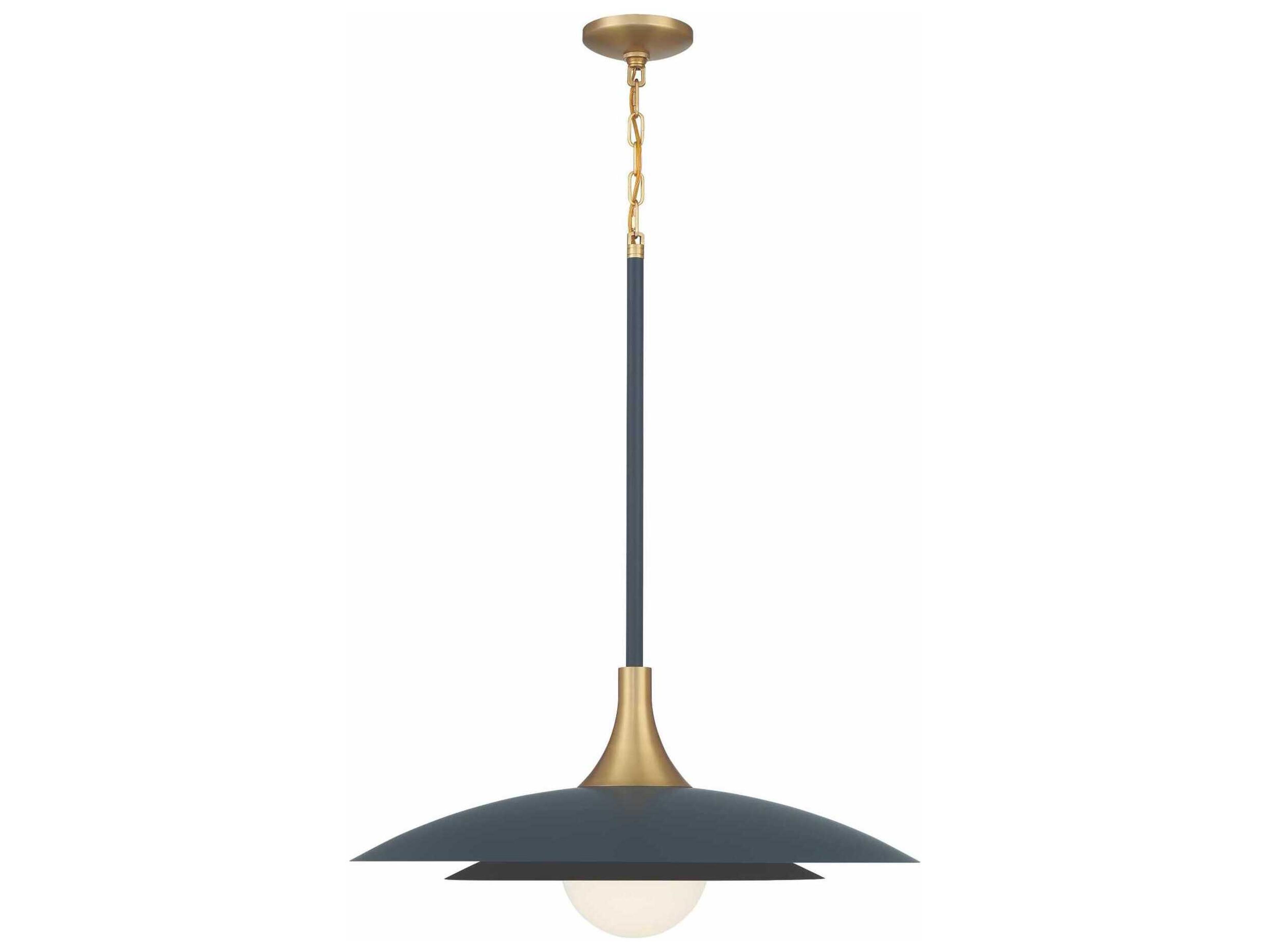 Eurofase Welsh 1-Light Blue Dome Pendant