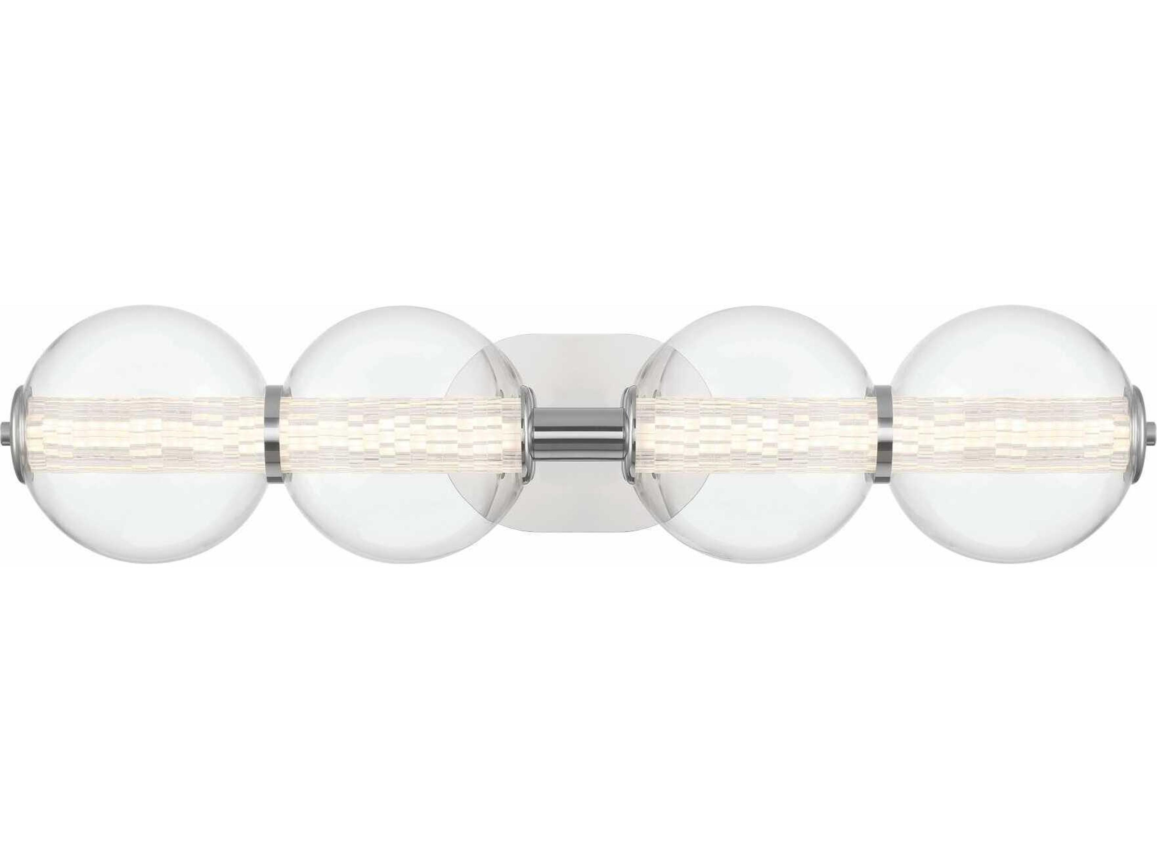 Eurofase Atomo 4-Light Chrome Vanity Light