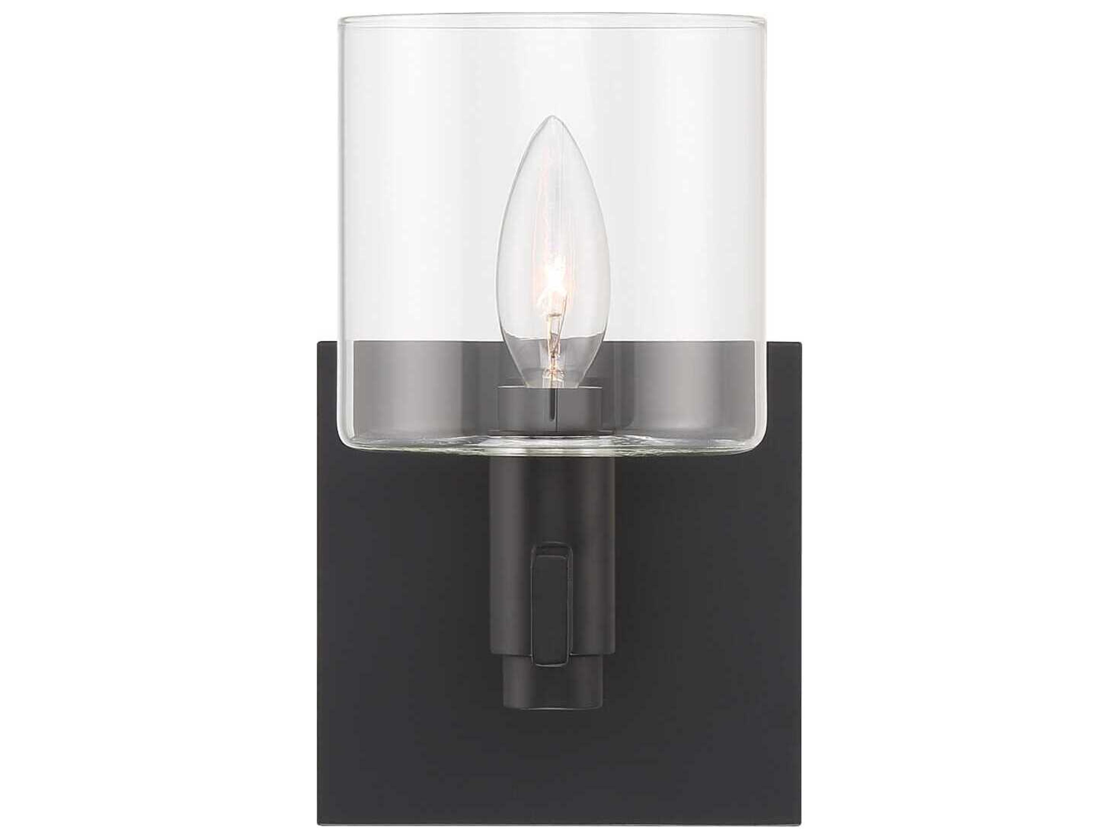 Eurofase Decato 1-Light Black Wall Sconce