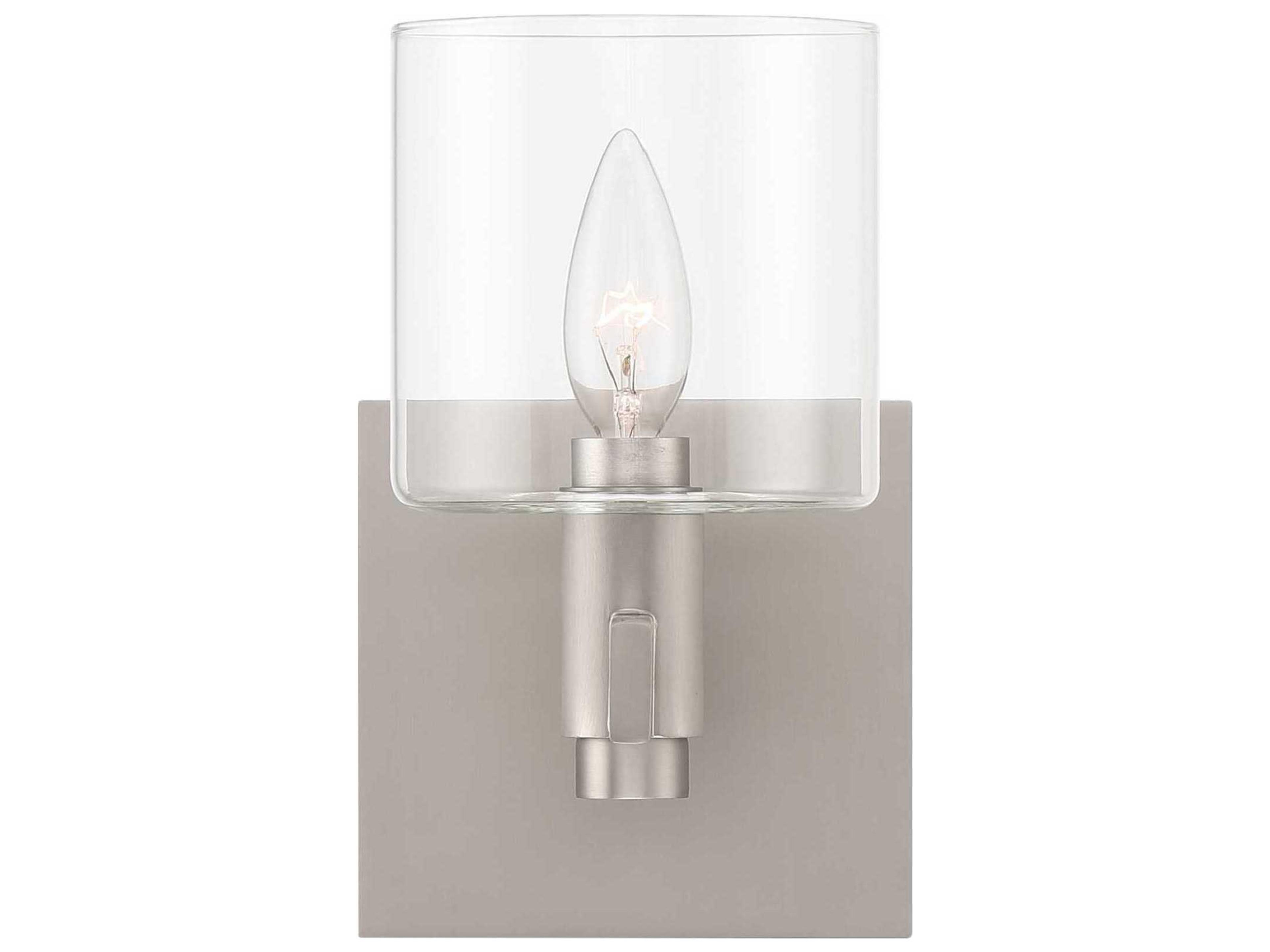 Eurofase Decato 1-Light Nickel Wall Sconce