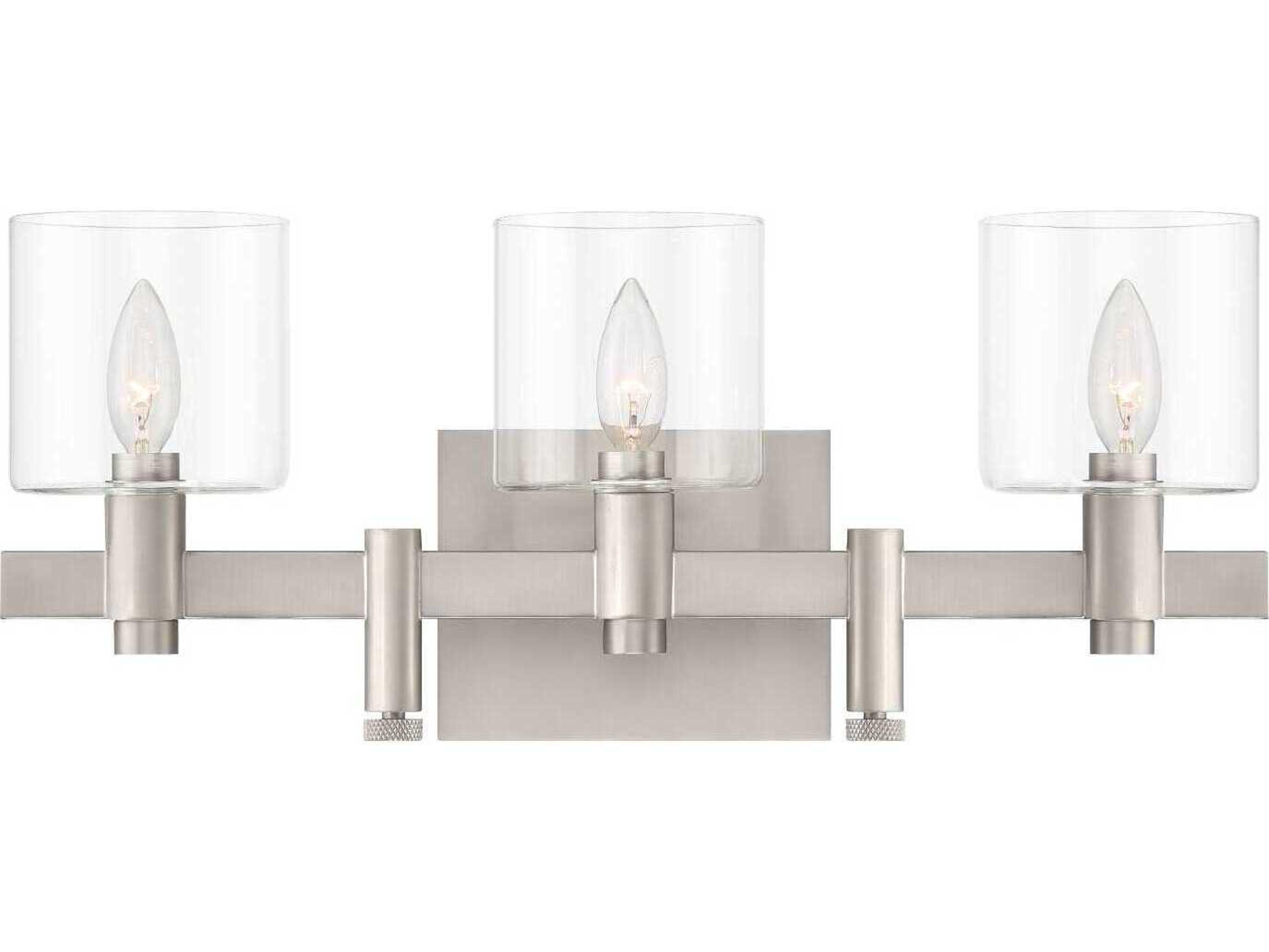 Eurofase Decato 3-Light Nickel Vanity Light