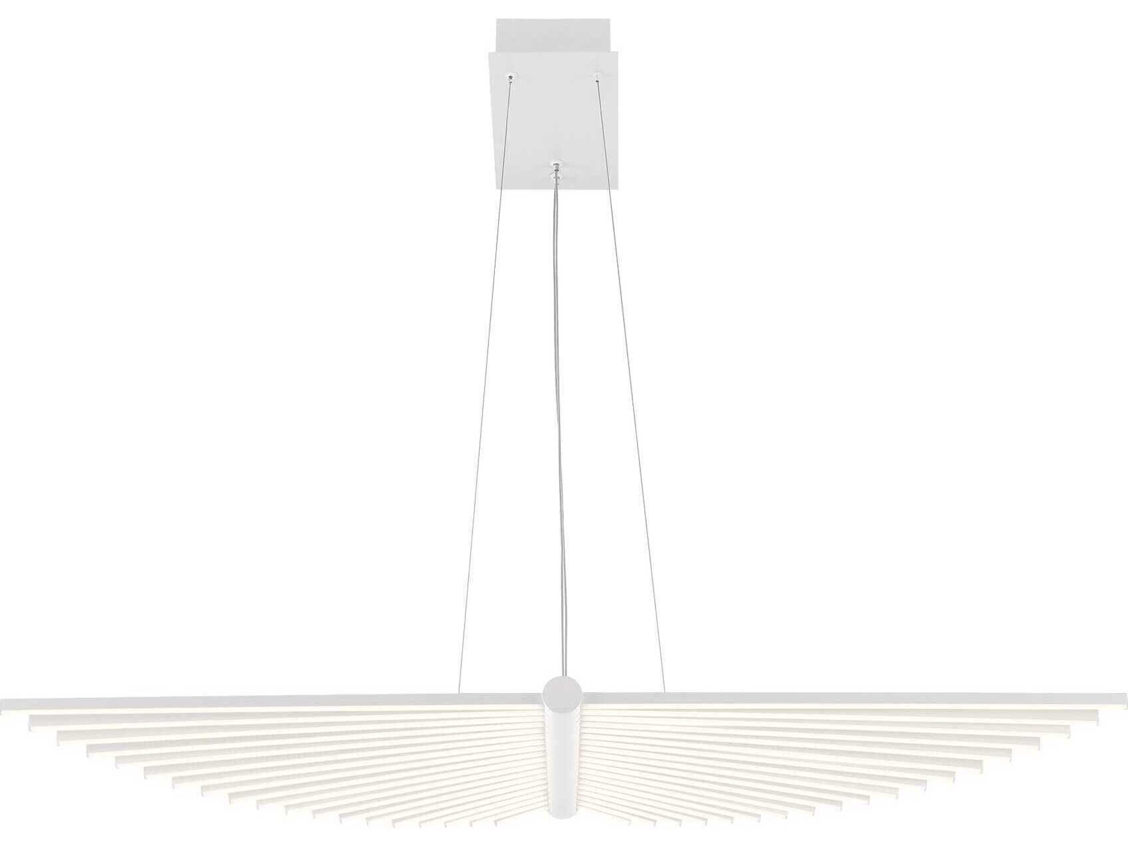 Eurofase Seraph 1-Light White Linear Island Pendant