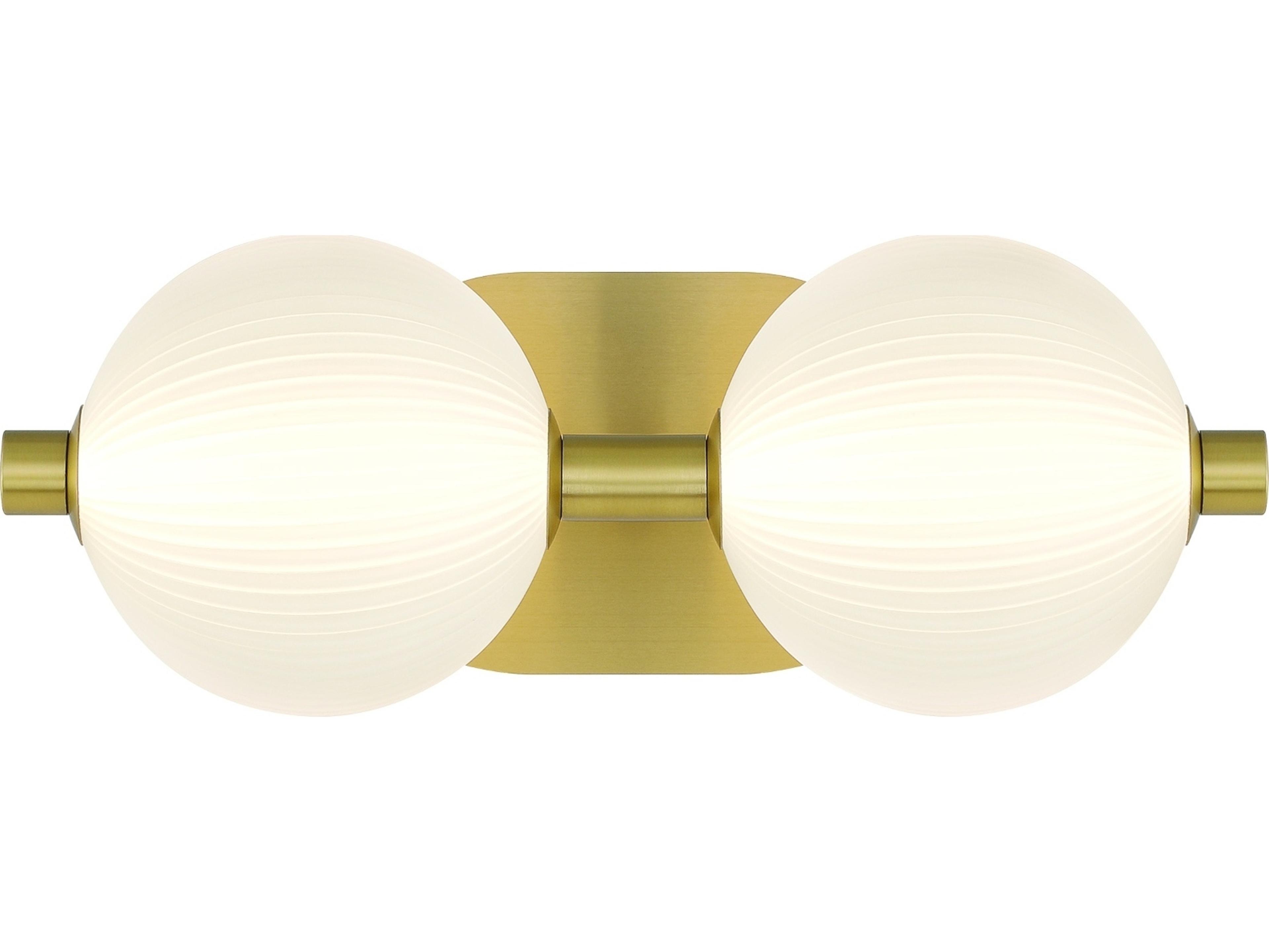 Eurofase Palmas 2-Light Gold Vanity Light