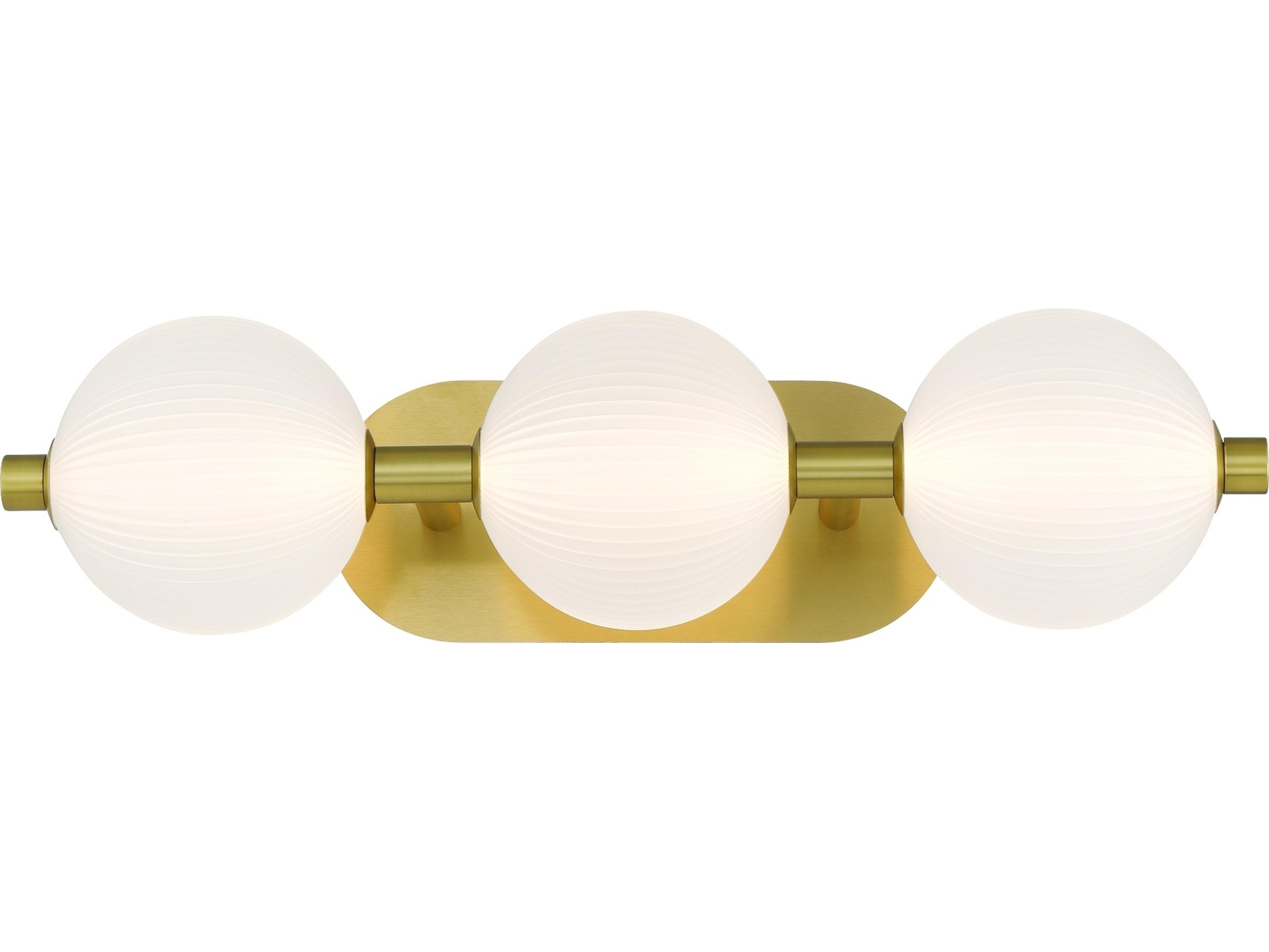 Palmas 3-Light Gold Vanity Light