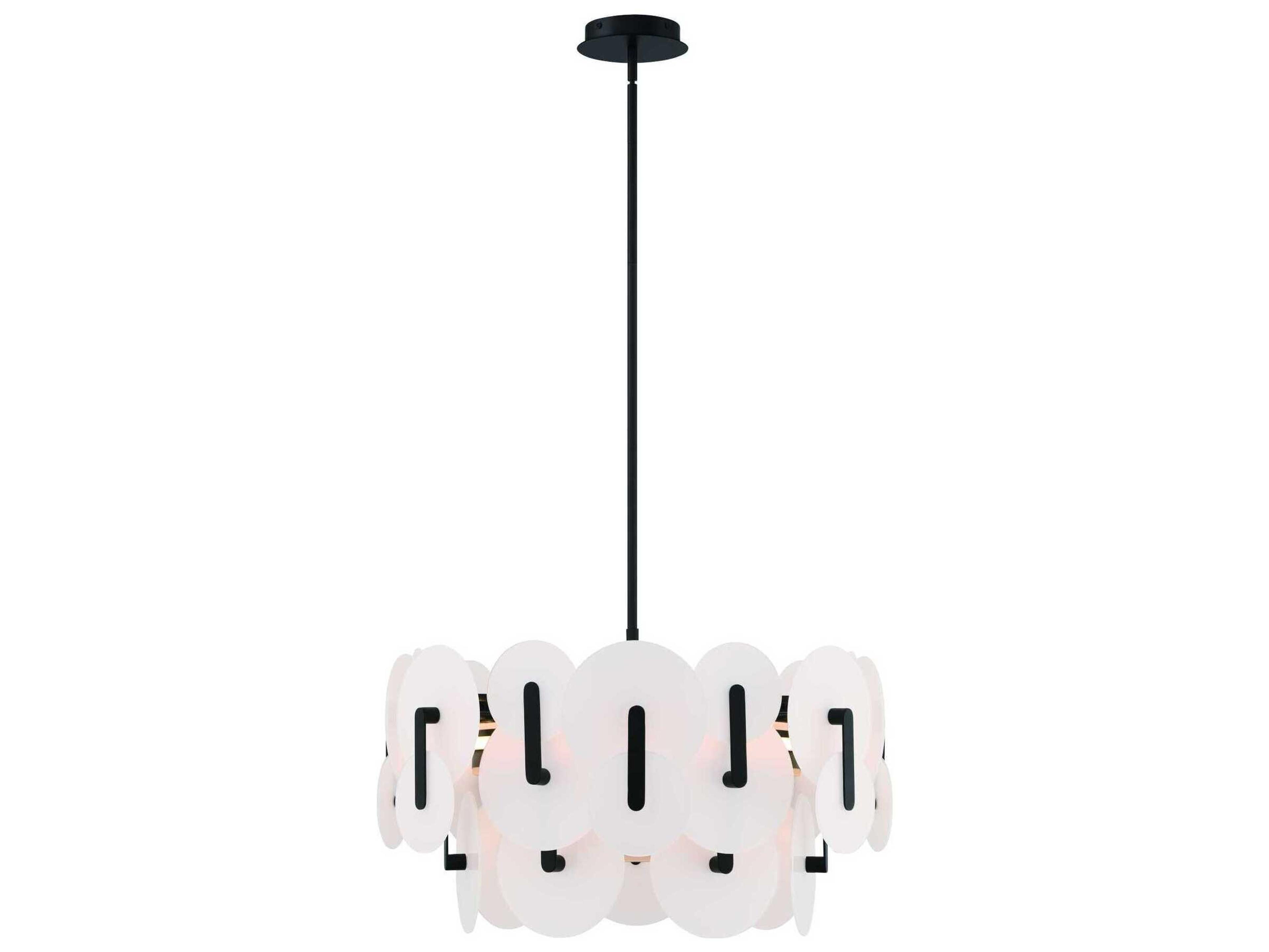 Eurofase Nuvola 2-Light Black Chandelier