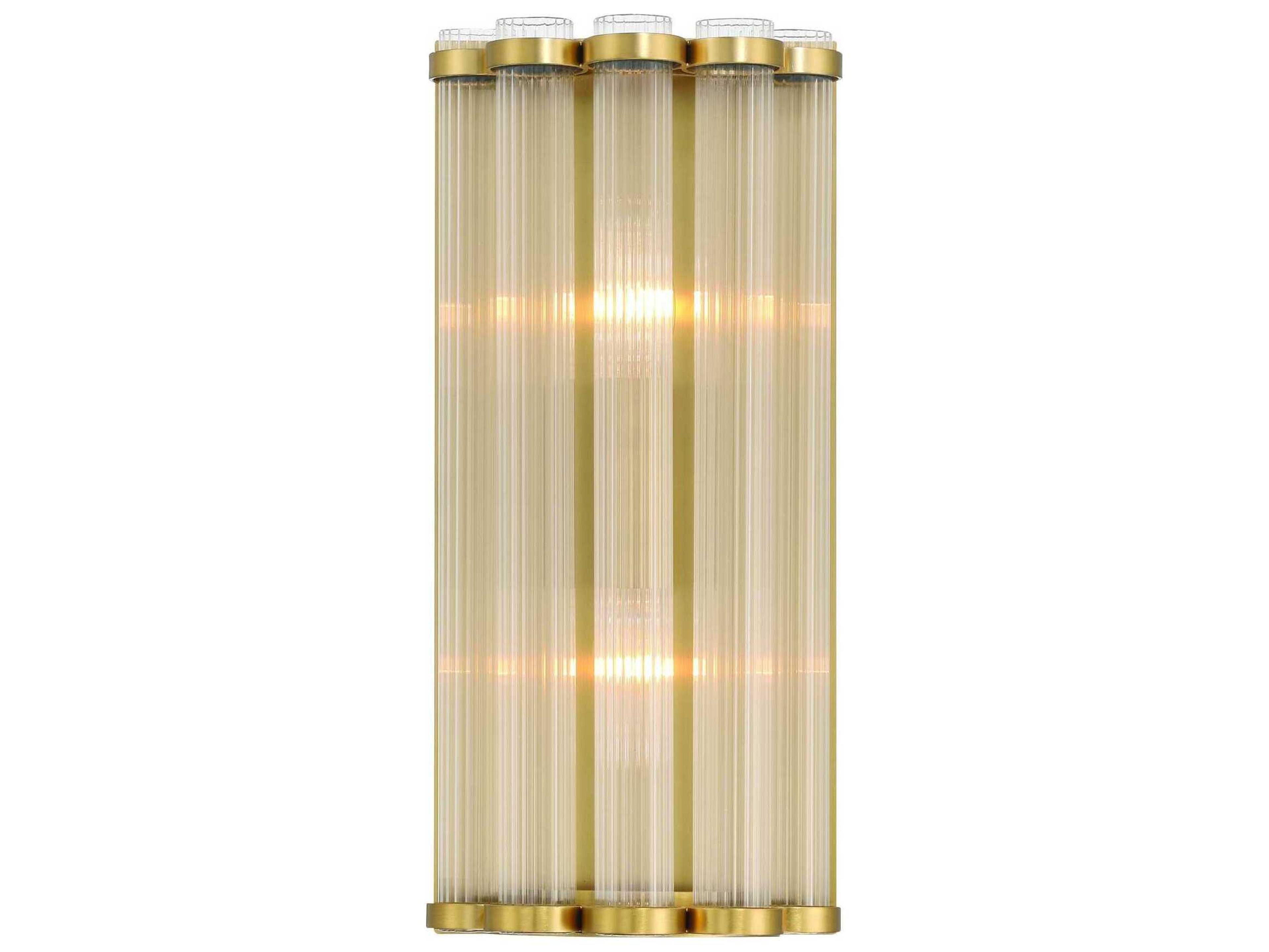 Eurofase Glasbury 2-Light Gold Wall Sconce
