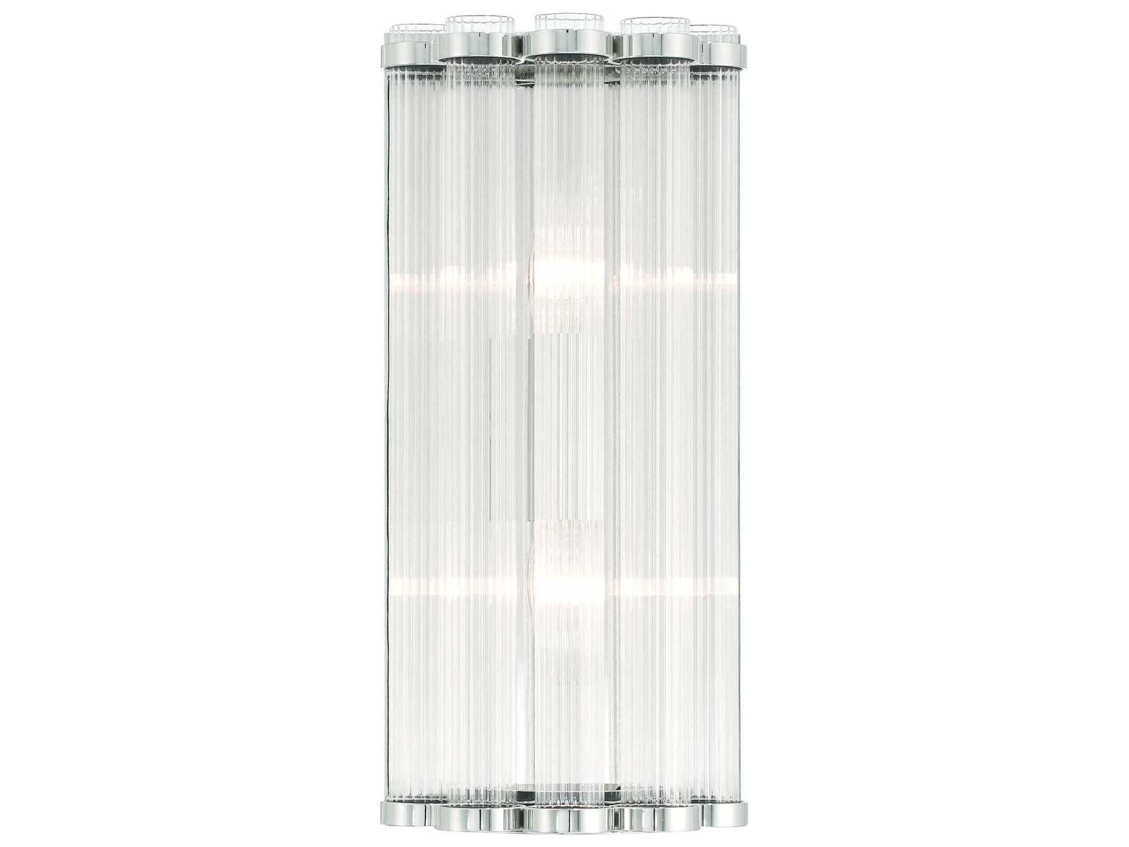 Eurofase Glasbury 2-Light Nickel Wall Sconce