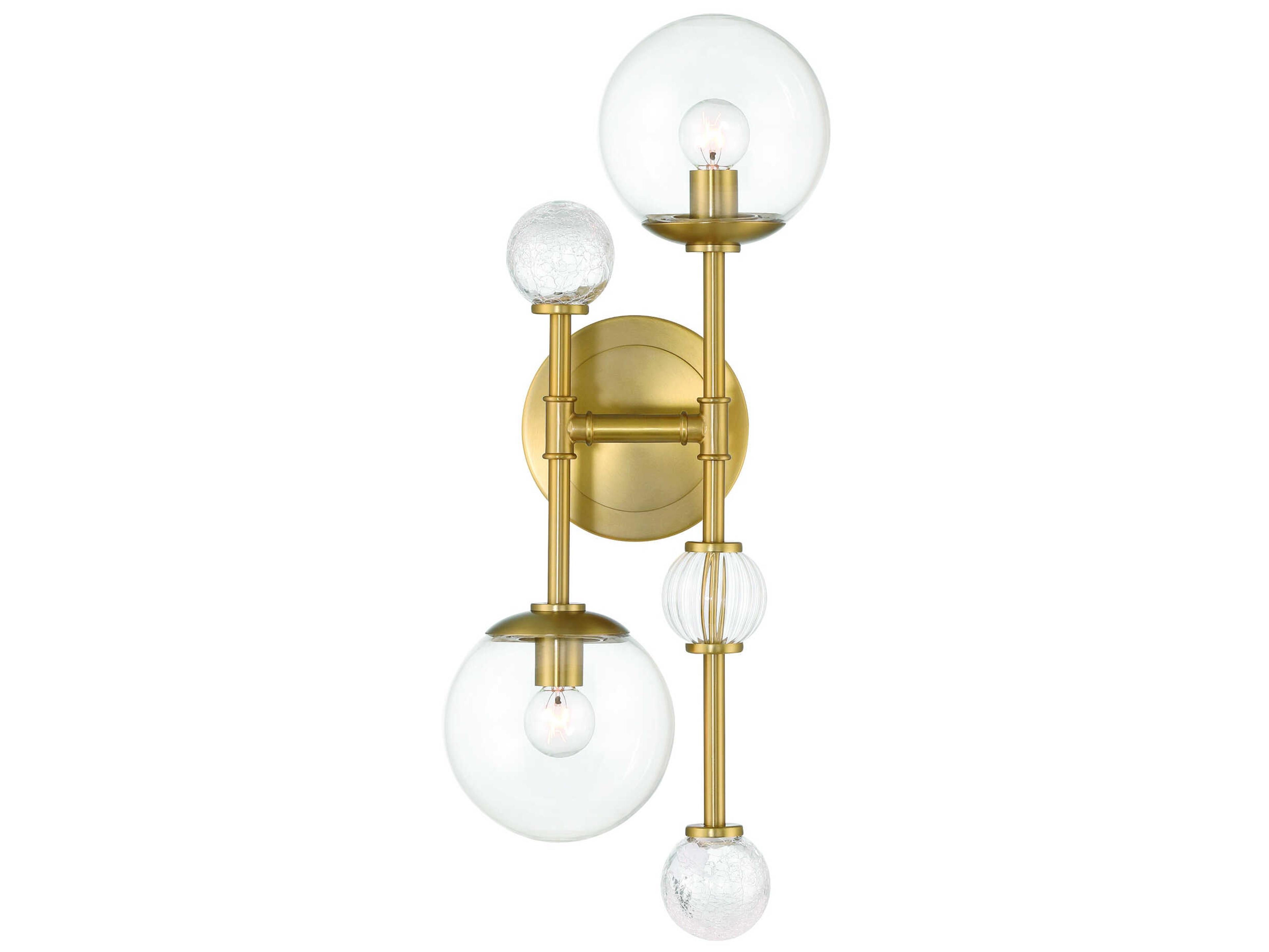 Eurofase Traiton 2-Light Gold Wall Sconce