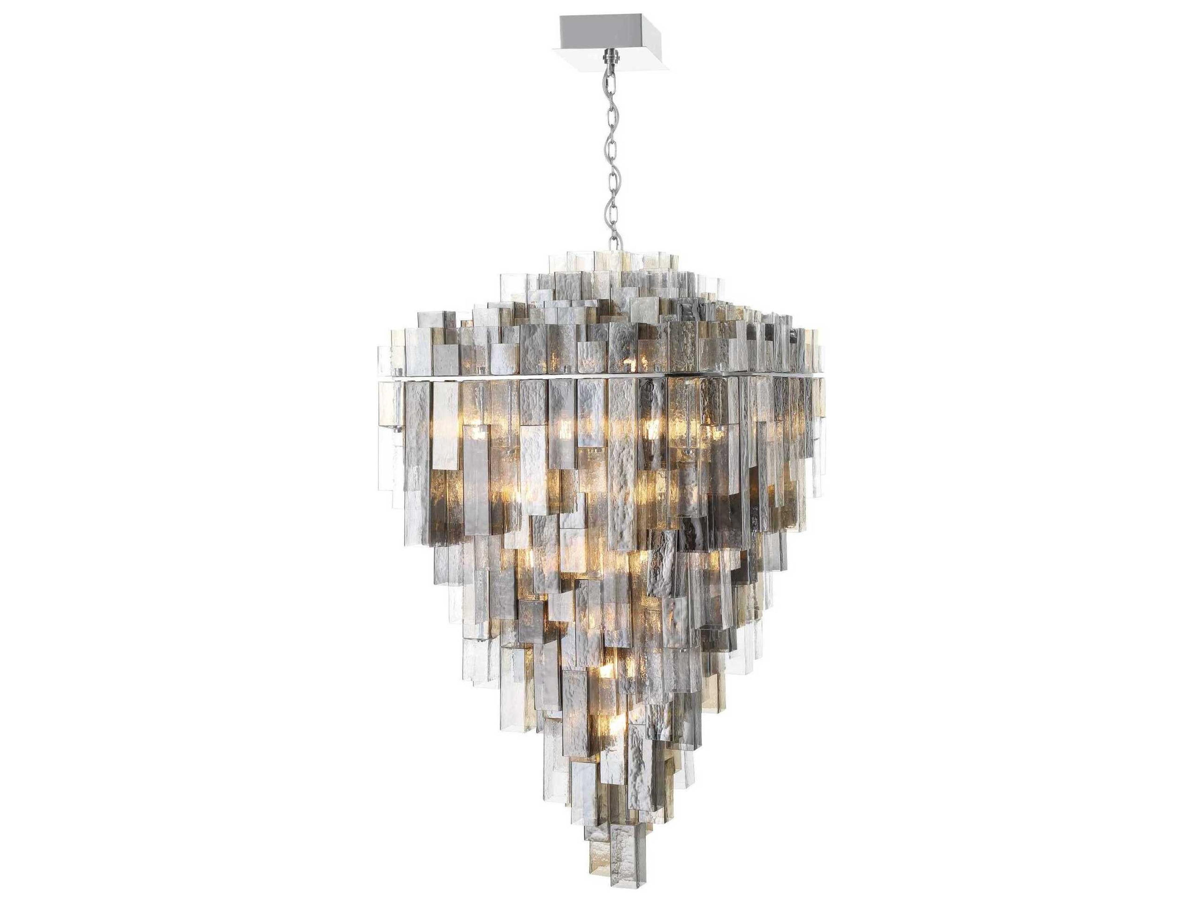 Eurofase Altesa 46-Light Chrome Geometric Chandelier