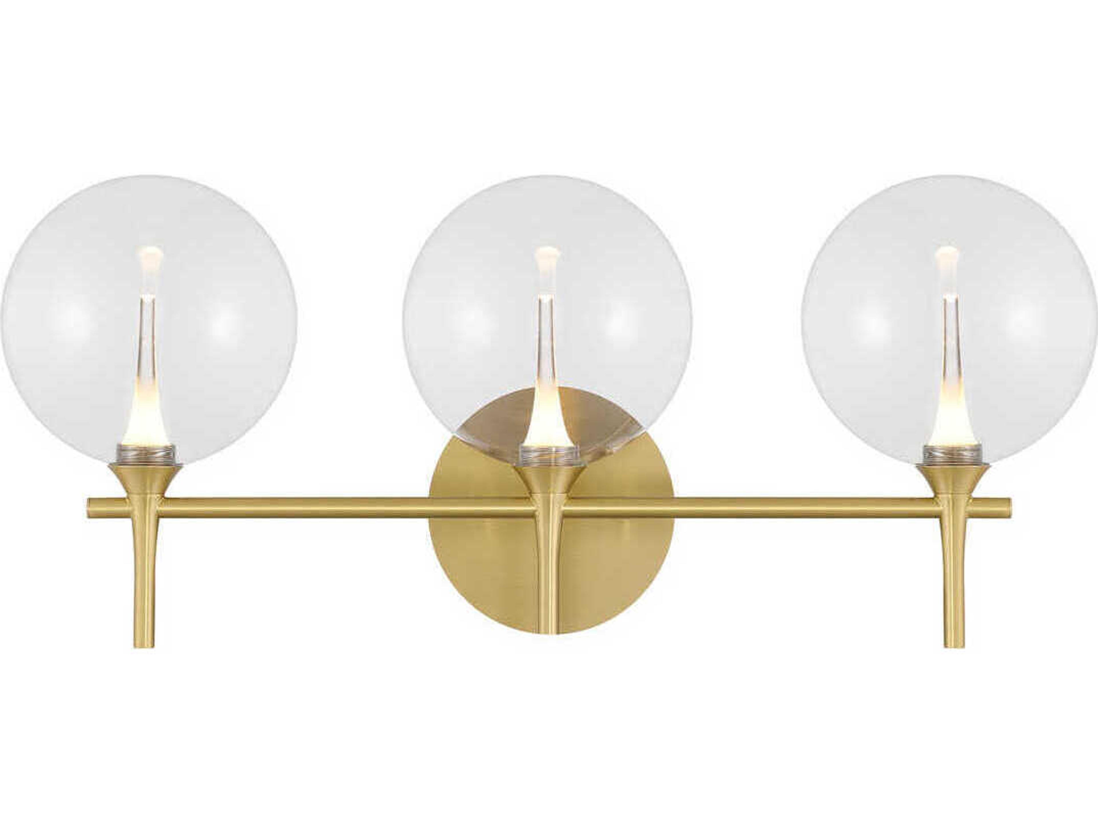 Eurofase Iissa 3-Light Gold Vanity Light