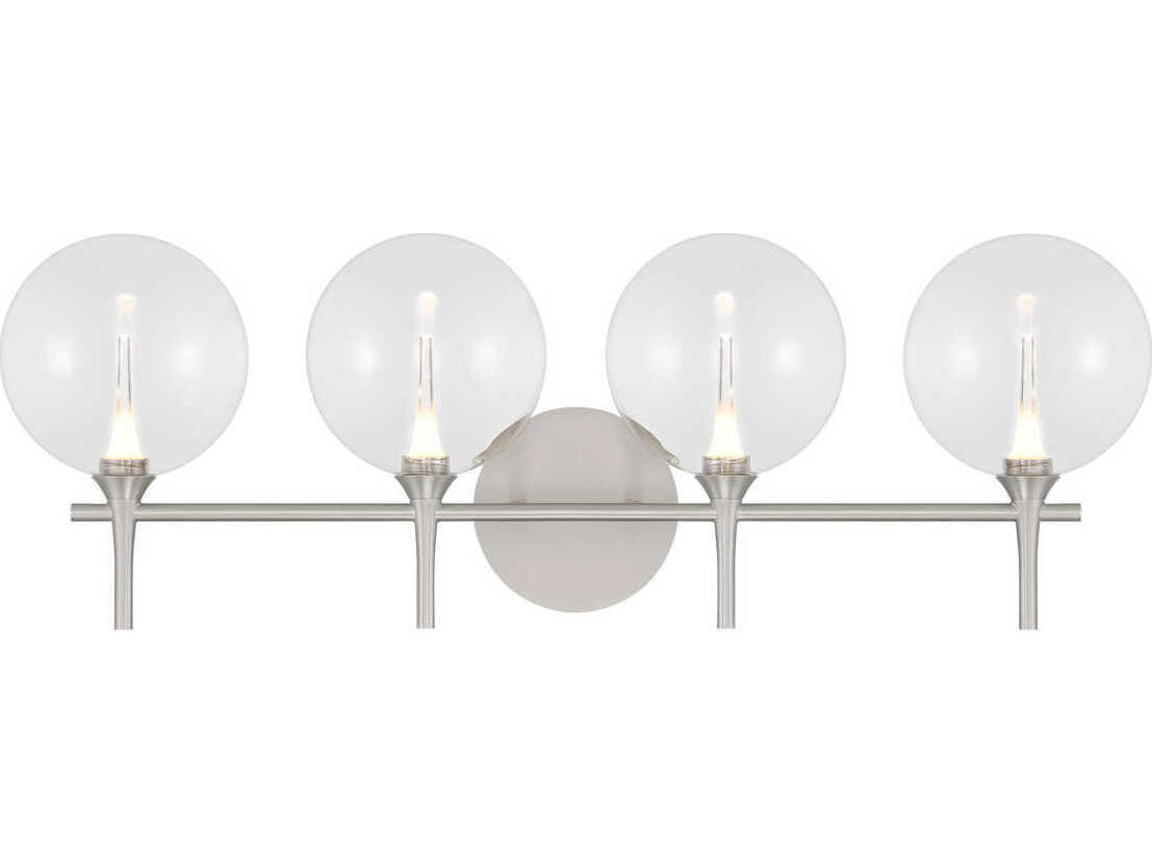 Eurofase Iissa 4-Light Nickel Vanity Light