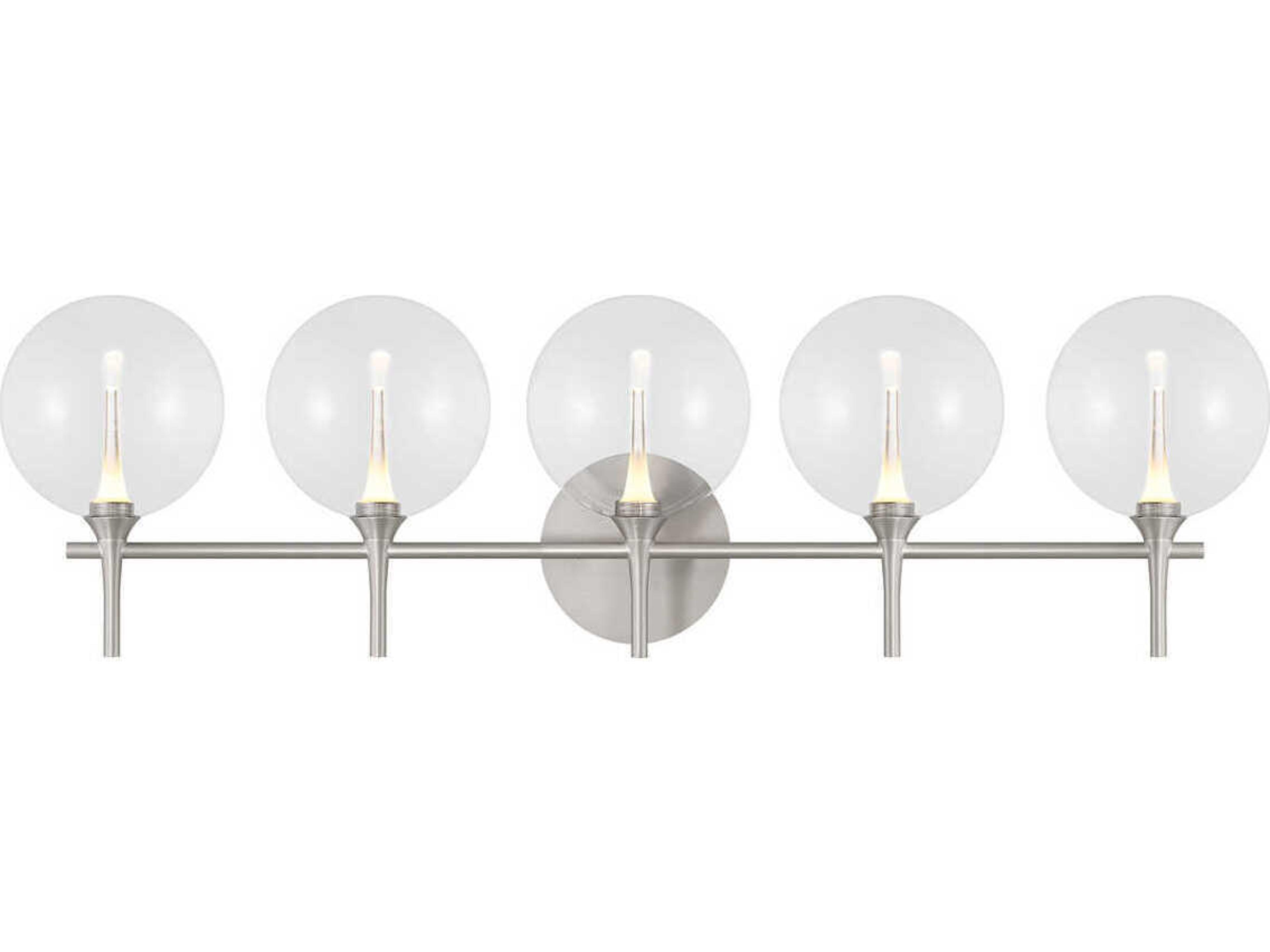 Eurofase Iissa 5-Light Nickel Vanity Light