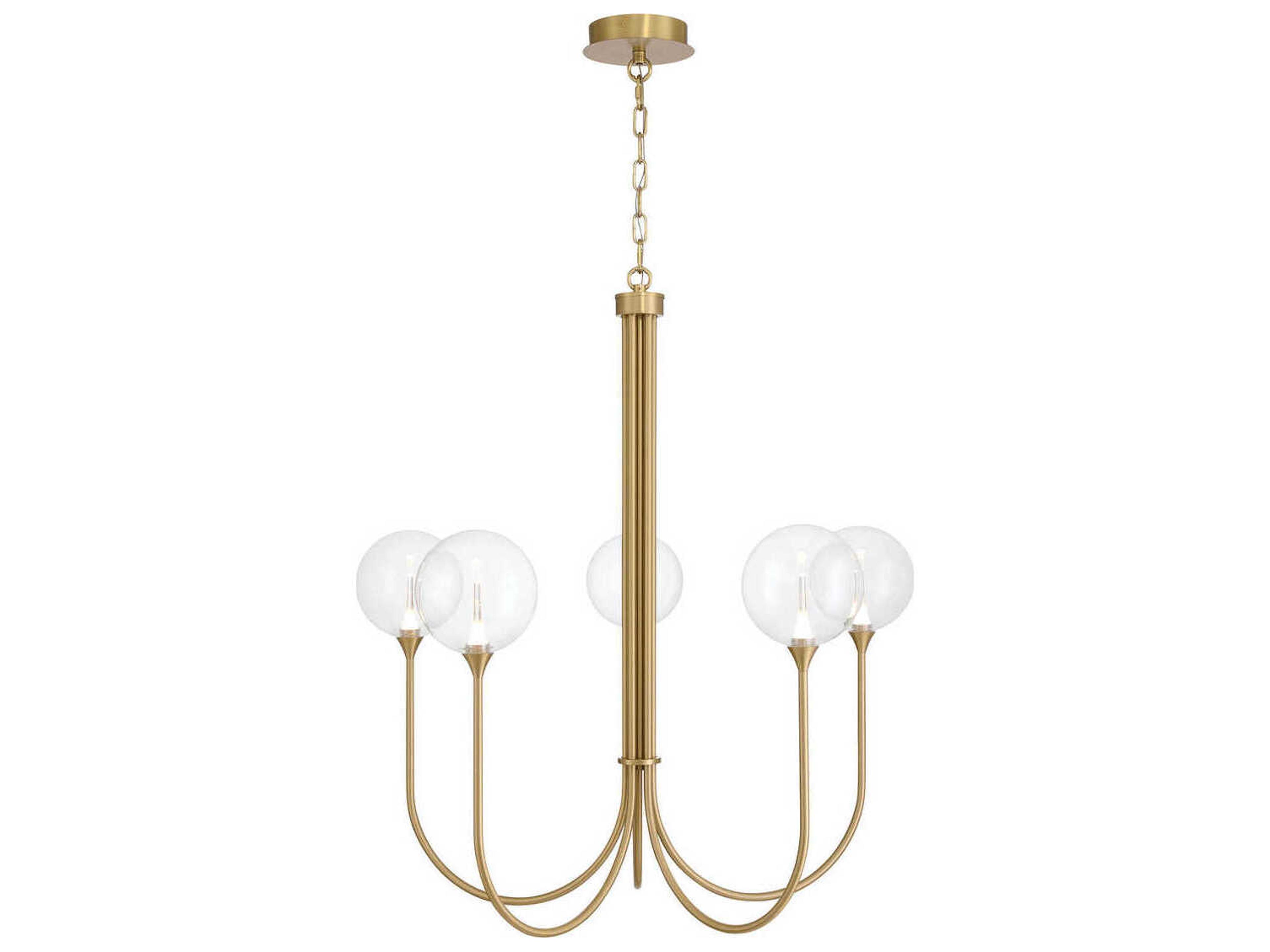 Eurofase Iissa 5-Light Gold Globe Chandelier