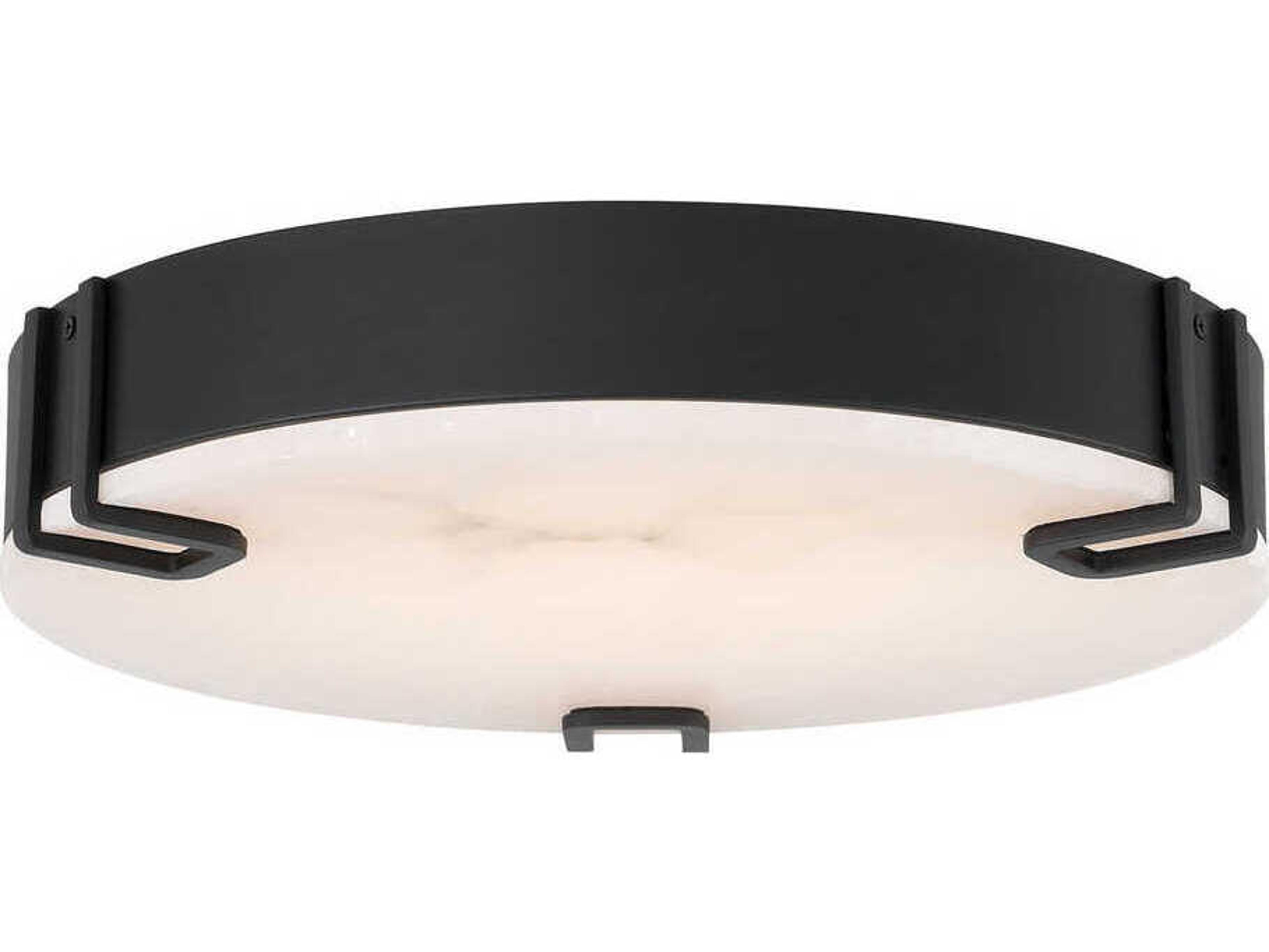 Eurofase Noga 1-Light Black Round Flush Mount