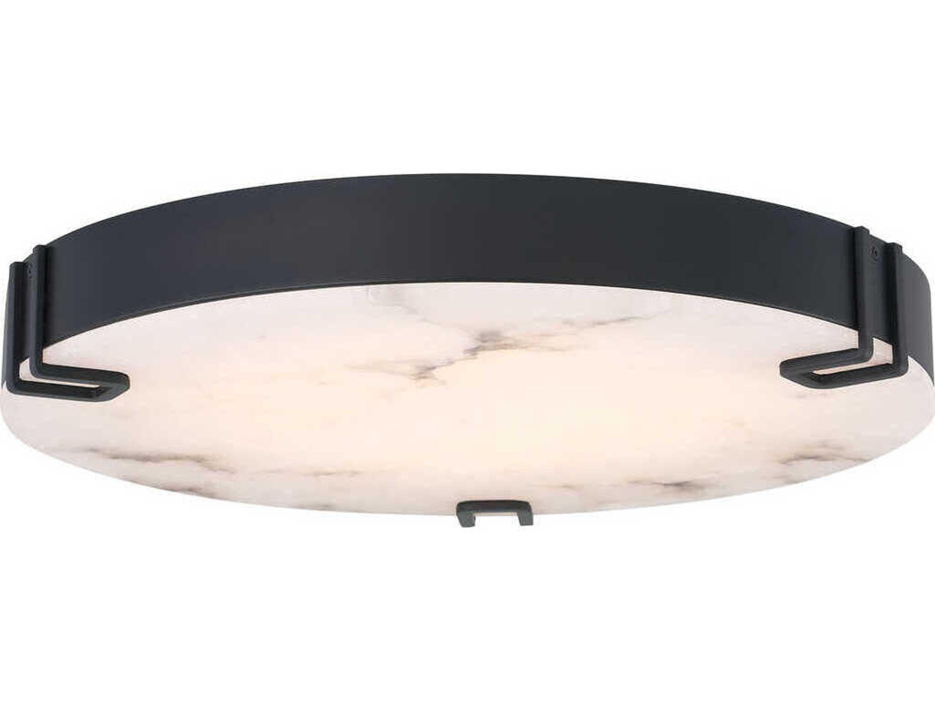 Eurofase Noga 1-Light Black Round Flush Mount