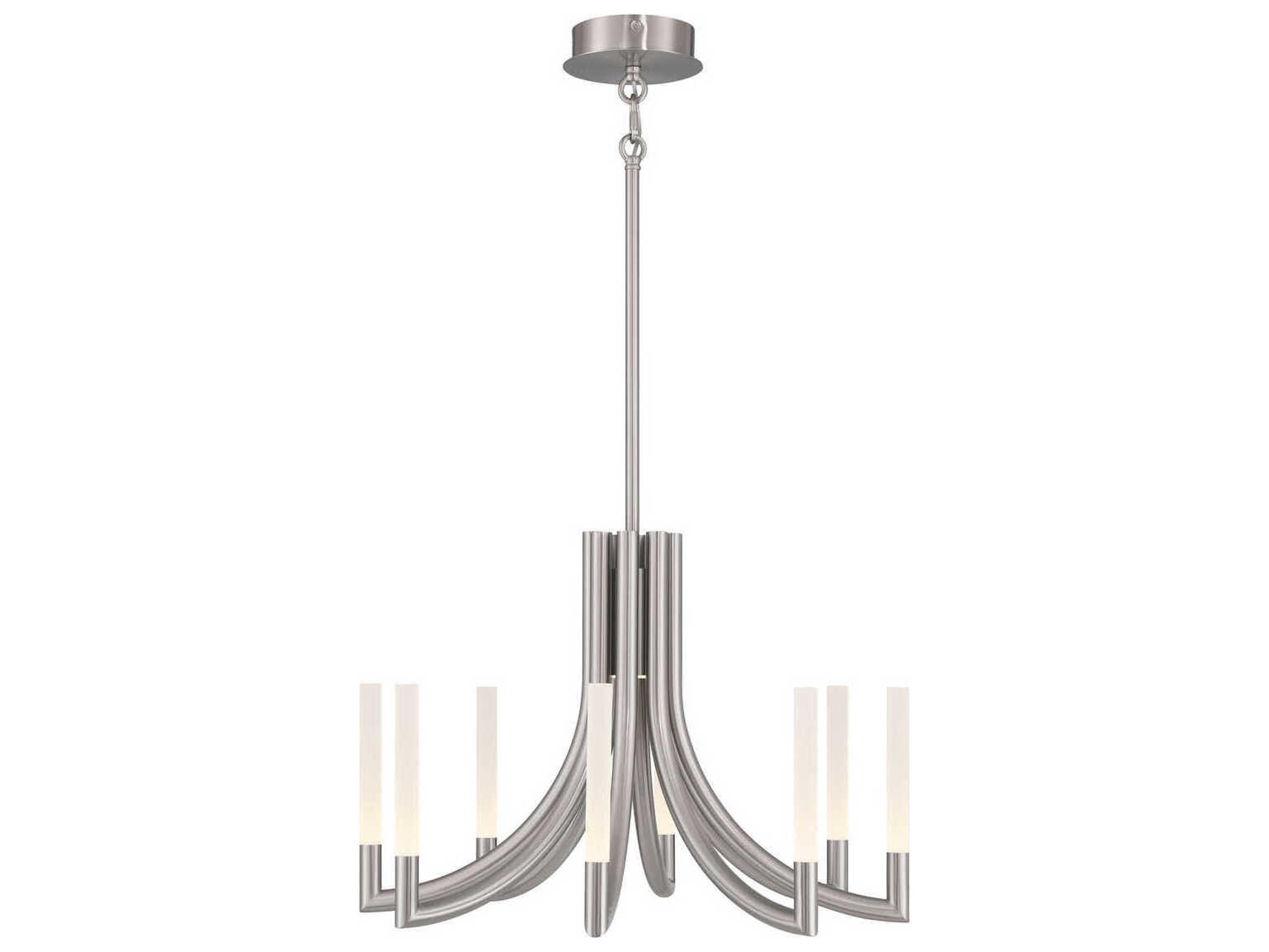 Eurofase Olette 8-Light Nickel Linear Chandelier