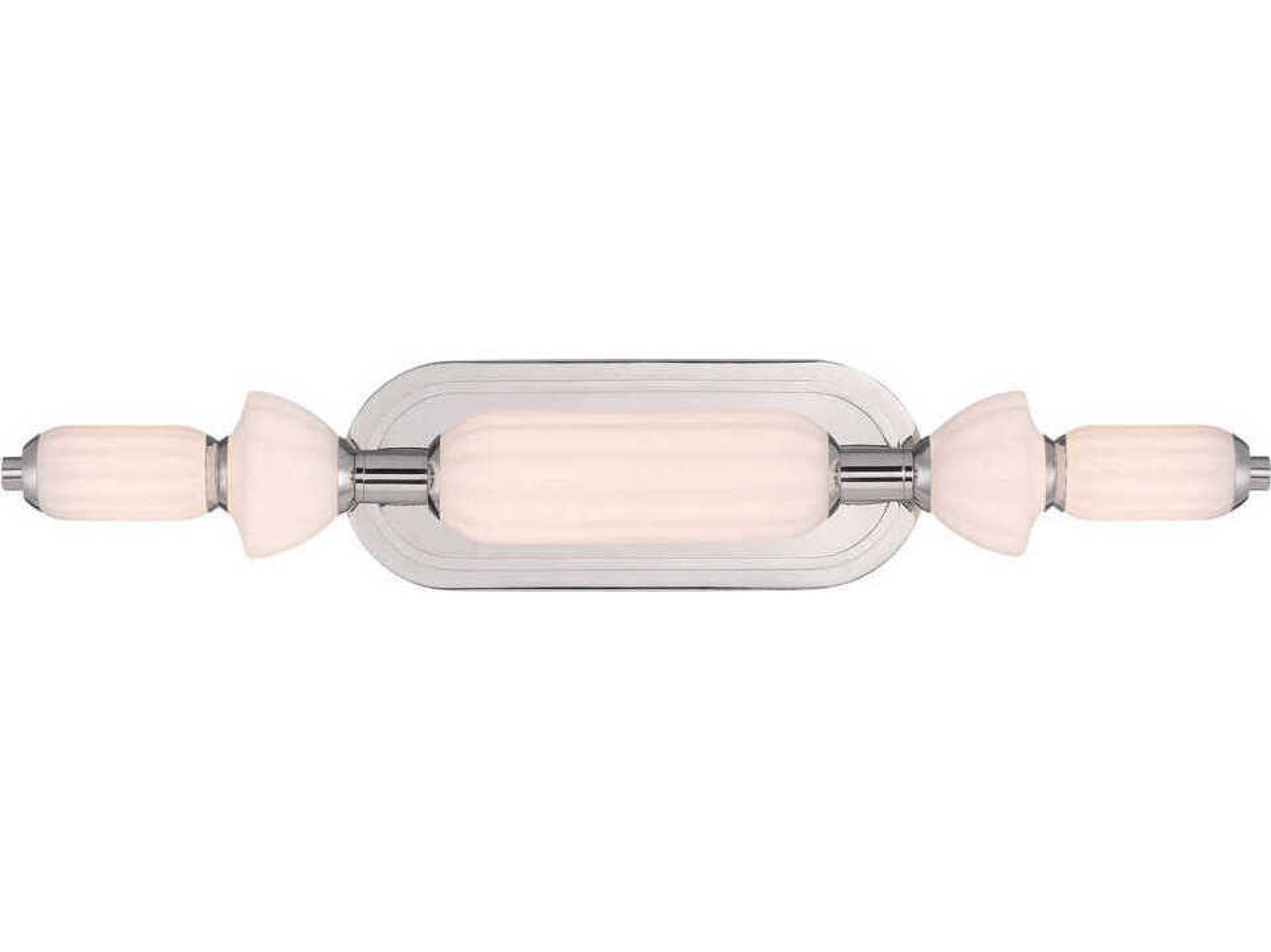 Eurofase Lansdowne 1-Light Nickel Vanity Light