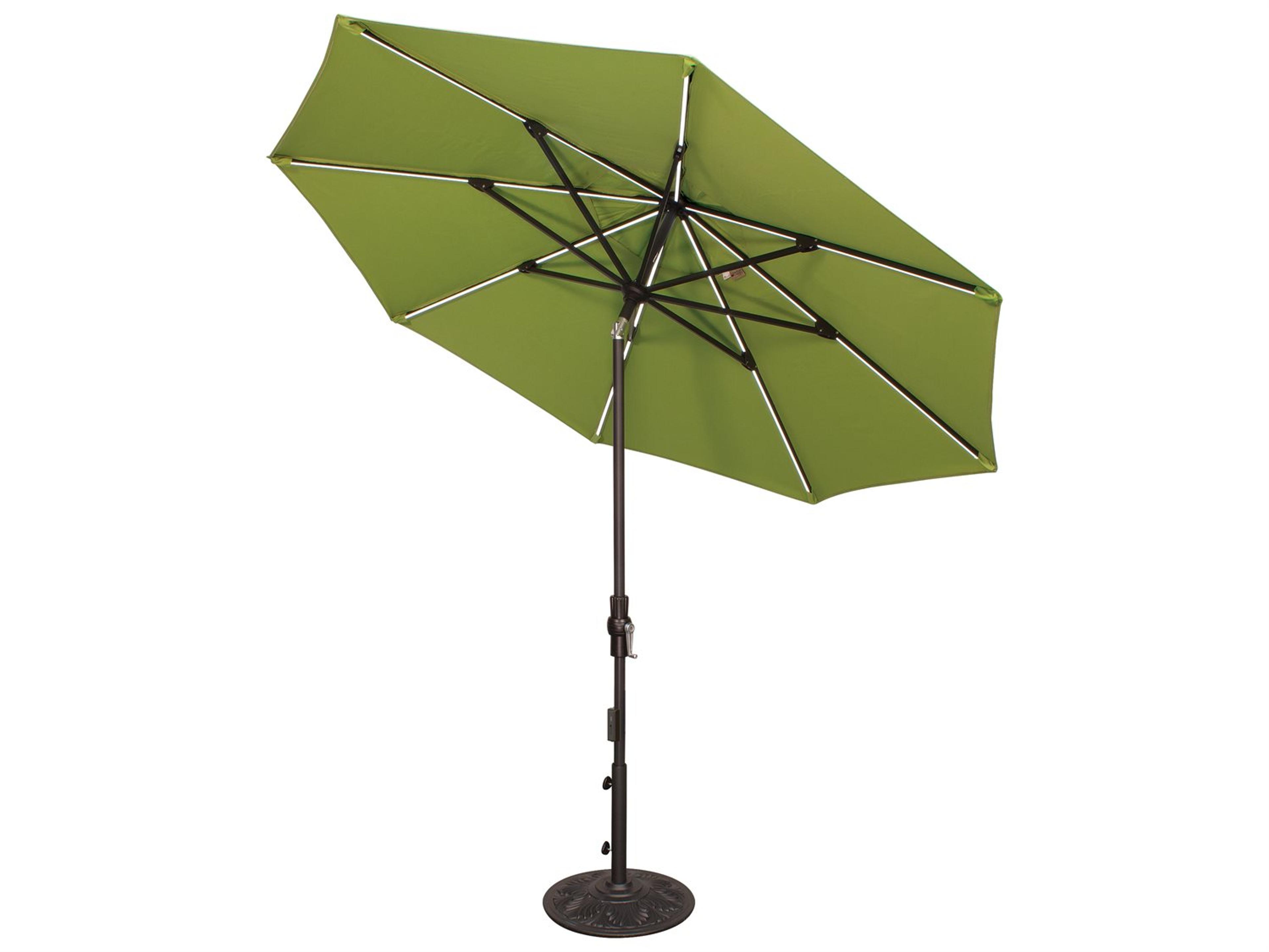 Special Order Sunbrella 9 Foot Starlux Collar Tilt Patio Umbrella