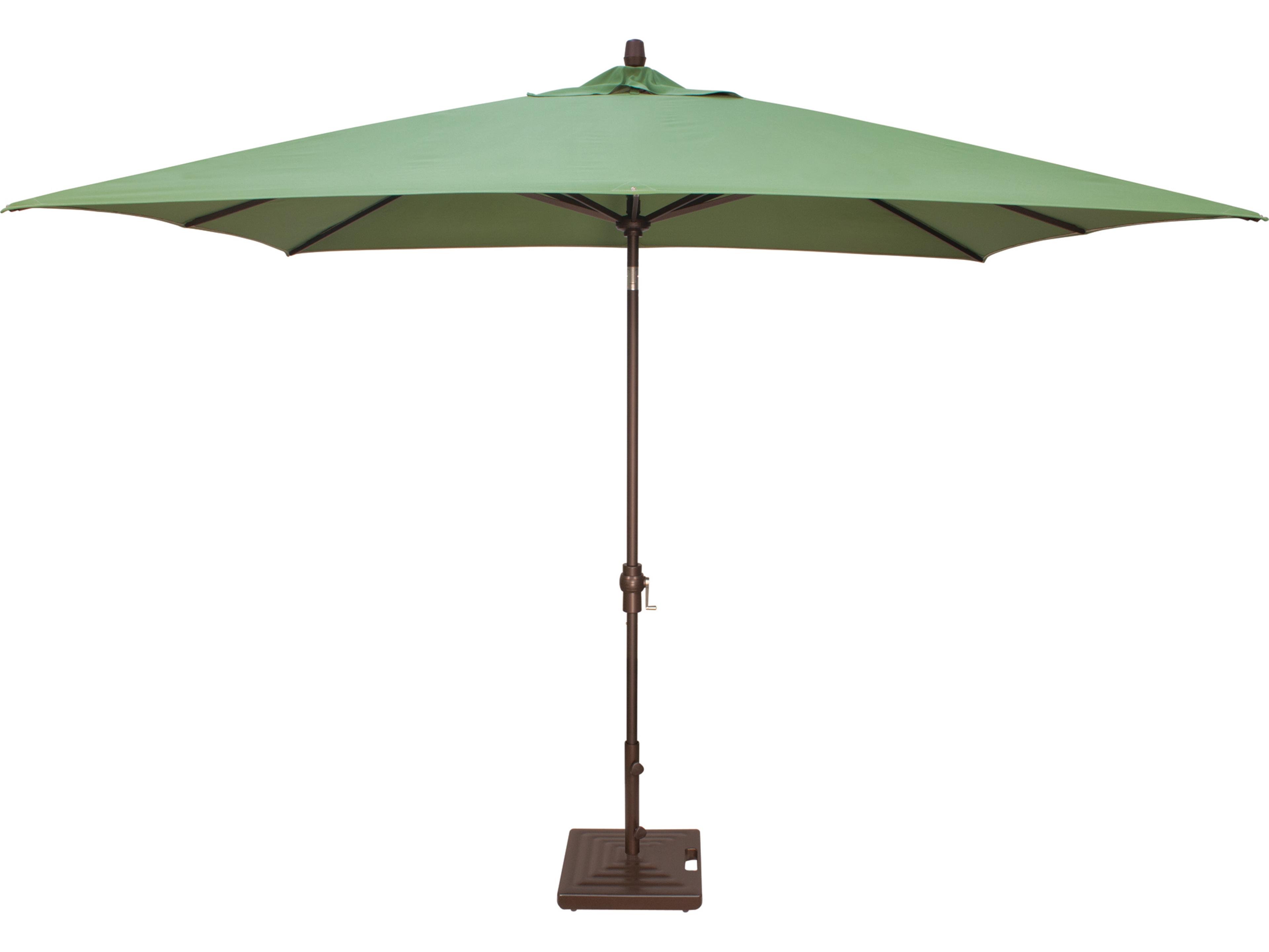 Treasure Garden Special Order Sunbrella Market Aluminum 8 x 10 Foot Rectangular Crank Lift Auto Tilt Outdoor Patio Umbrella