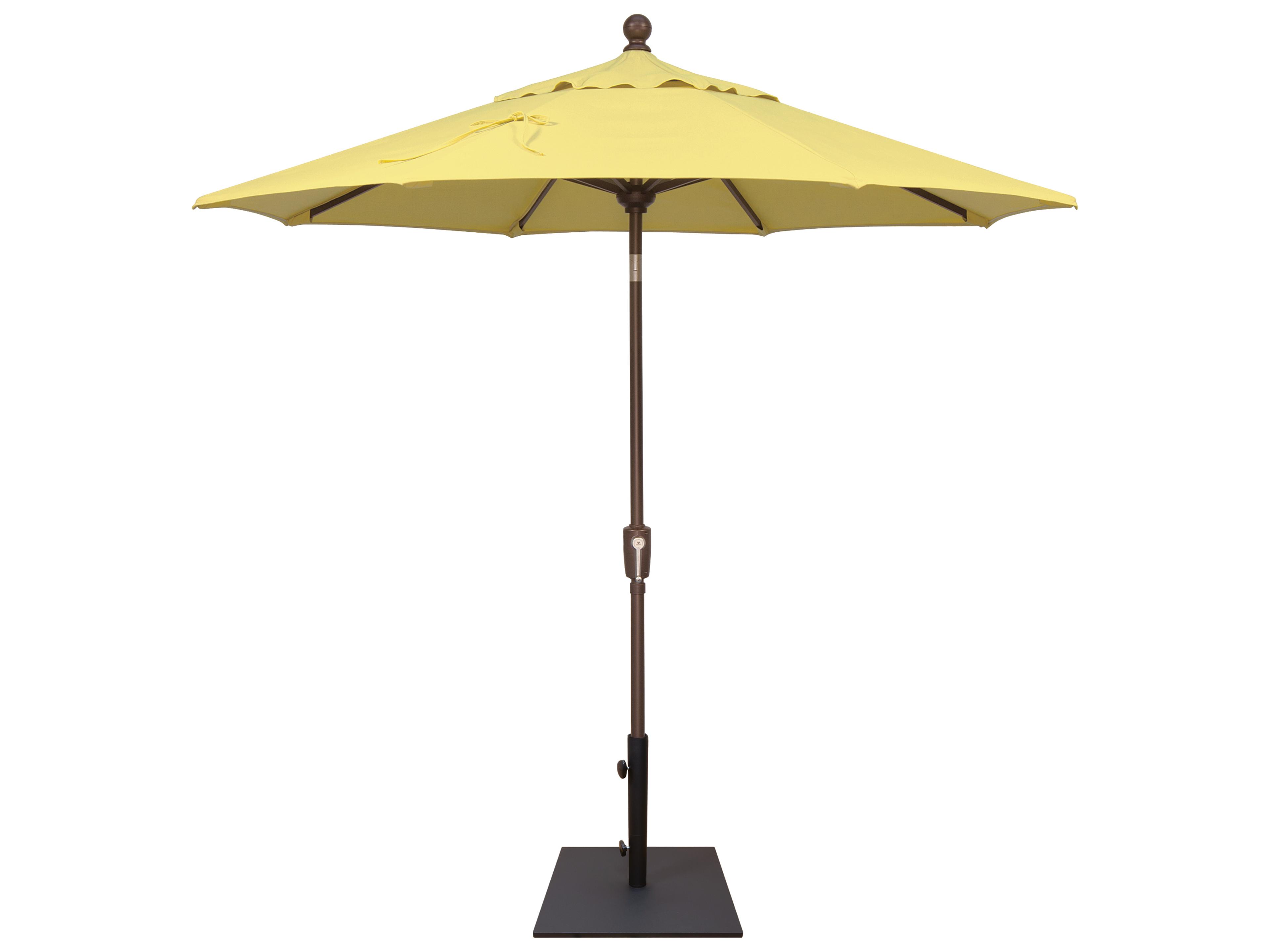 Treasure Garden Special Order Sunbrella Market Aluminum 7.5 Foot Octagon Push Button Tilt Crank Lift Patio Umbrella