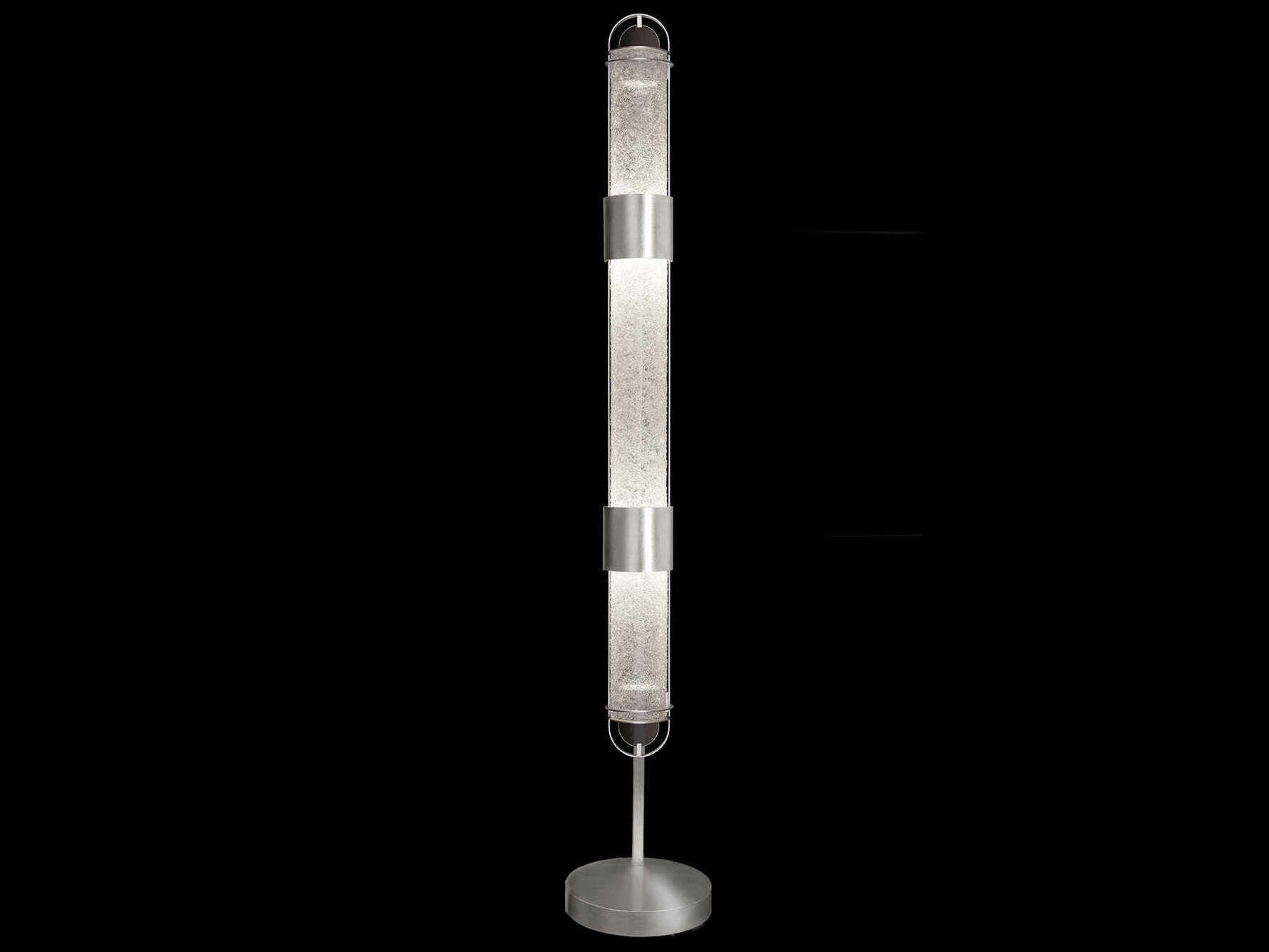 Fine Art Handcrafted Lighting Bond Silver Floor Lamp