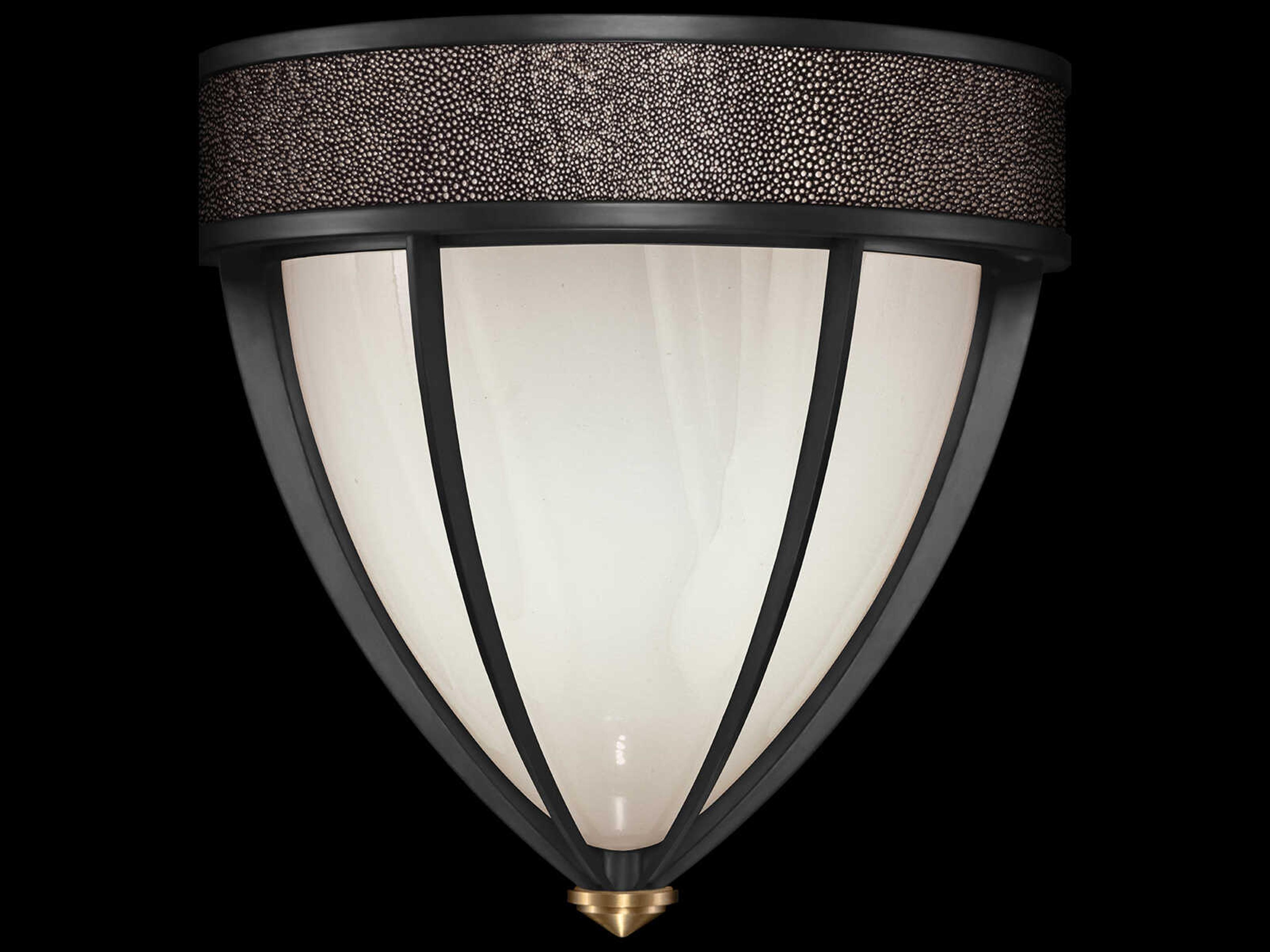 Fine Art Handcrafted Lighting Mirage 1-Light Black Iron Traditional Wall Sconce