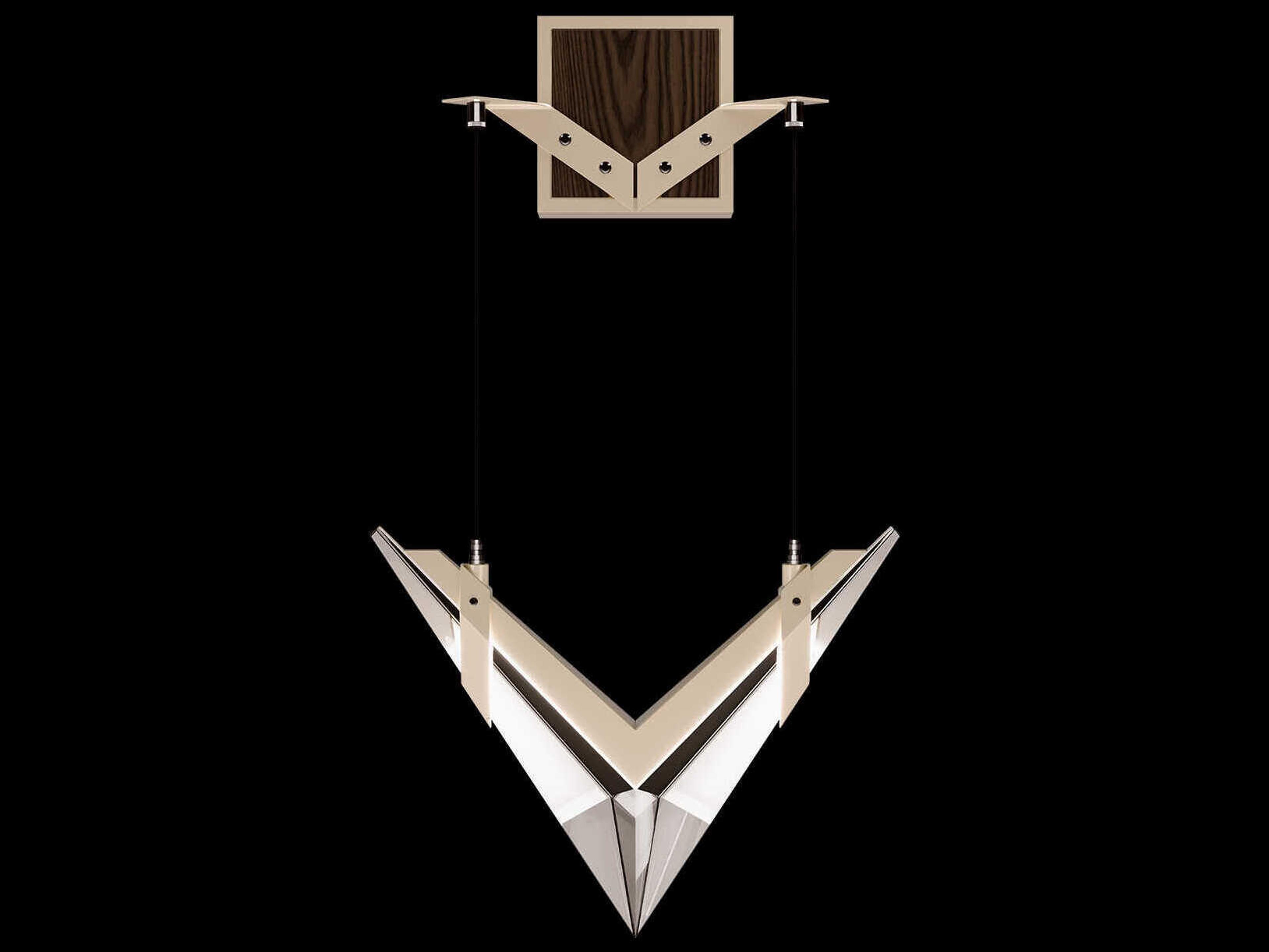 Fine Art Handcrafted Lighting Blade 2-Light Champagne Dark Walnut Gold Wall Sconce