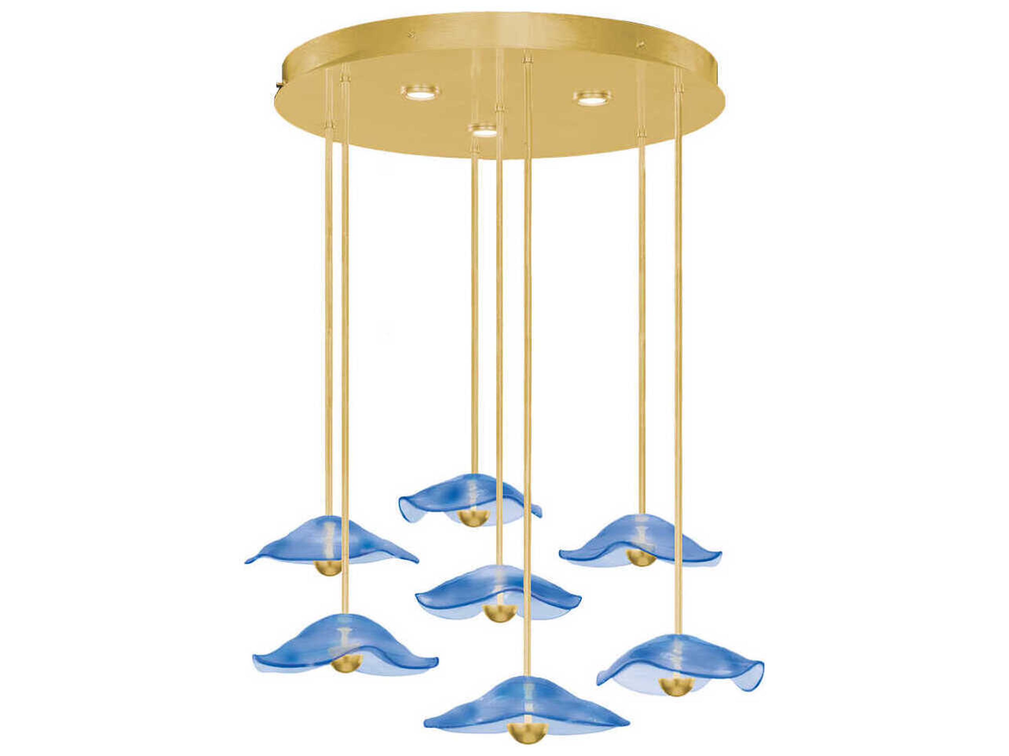 Fine Art Handcrafted Lighting Embark 10-Light Gold Pendant