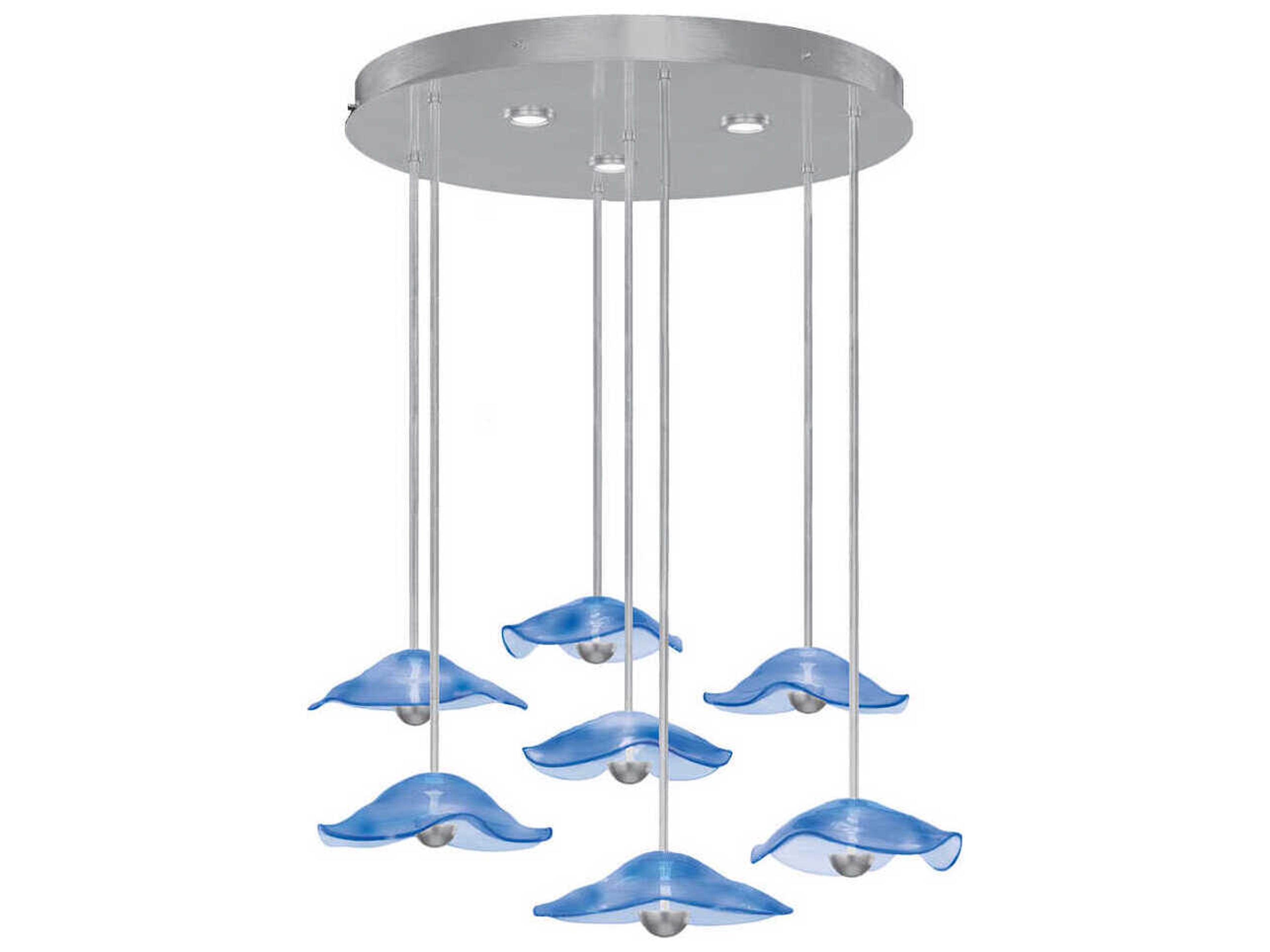 Fine Art Handcrafted Lighting Embark 10-Light Silver Tiered Pendant