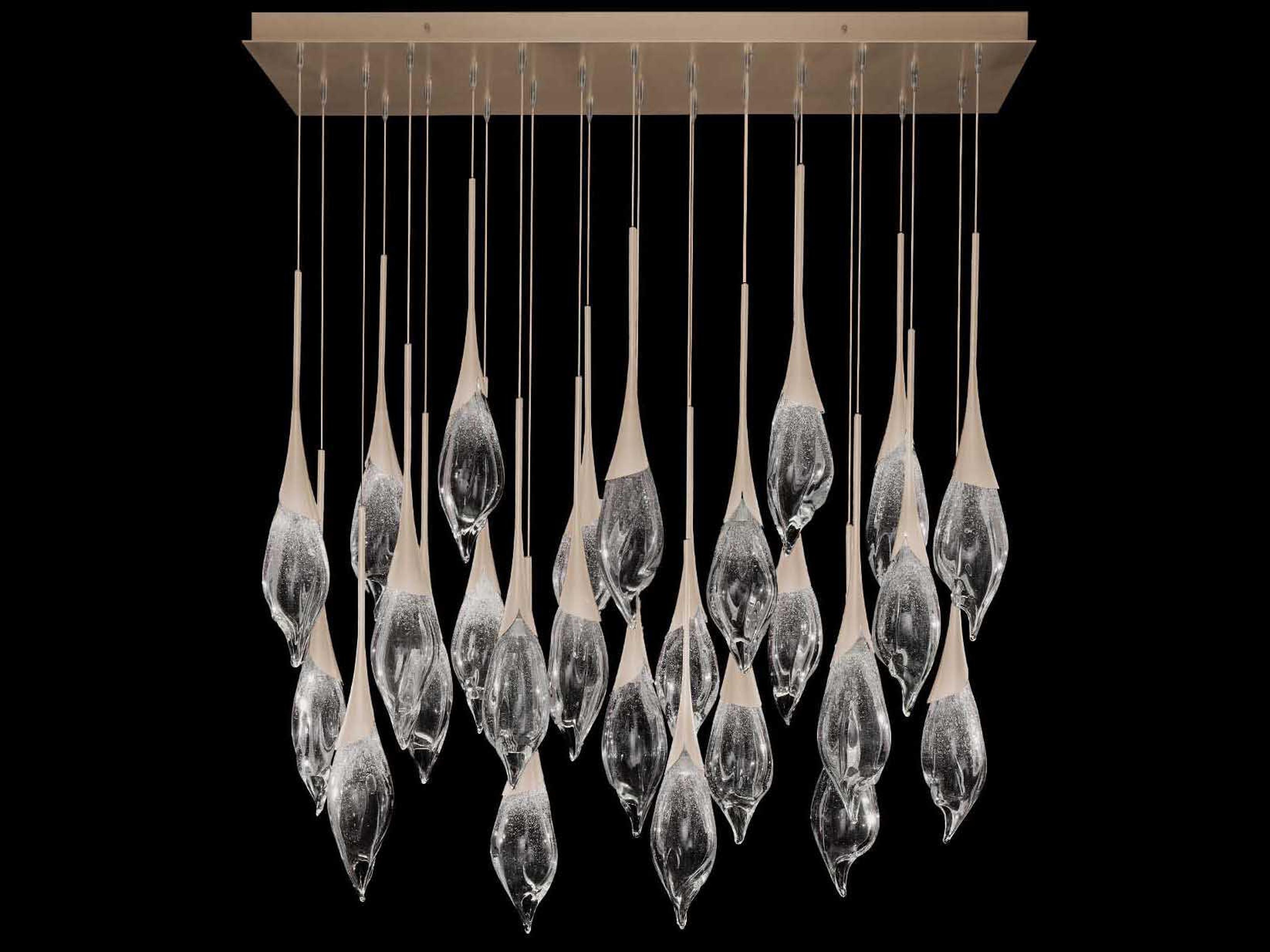 Fine Art Handcrafted Lighting Mayu Champagne Gold Island Pendant