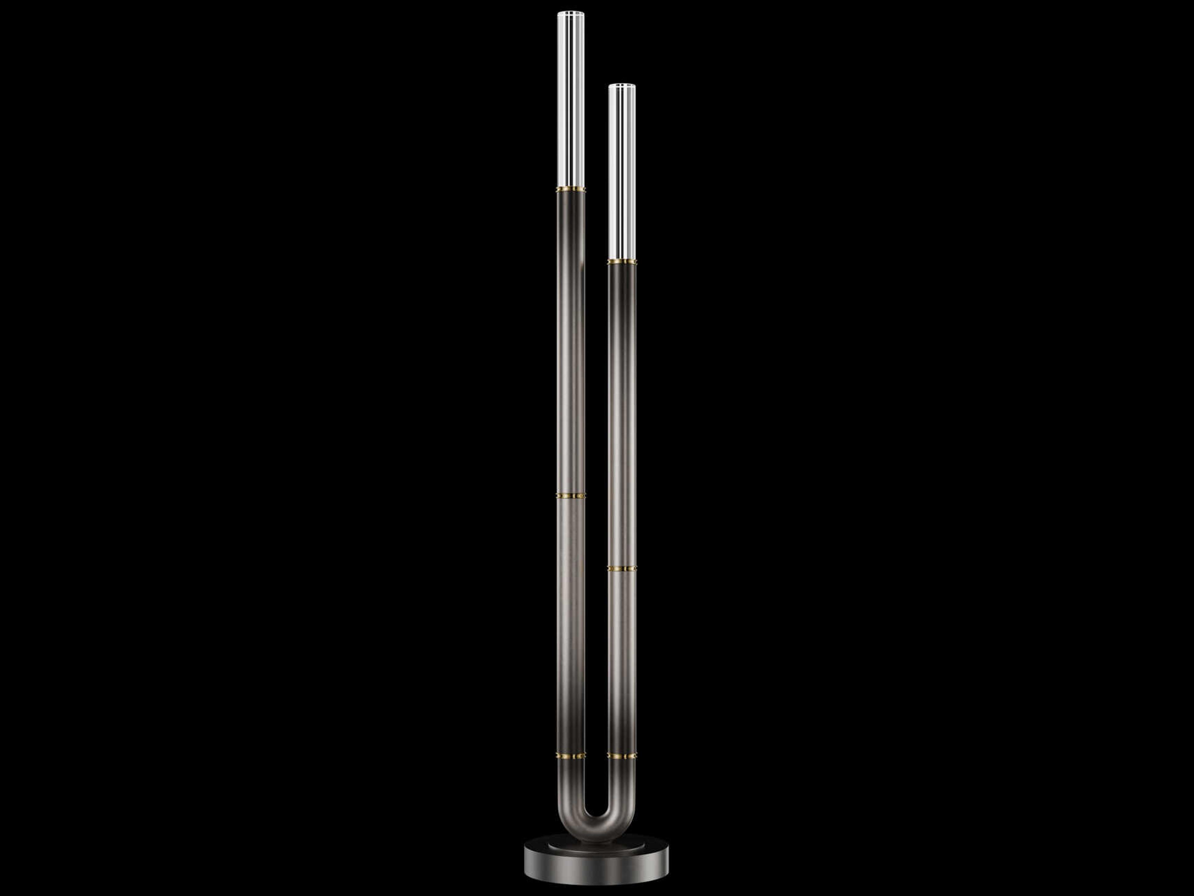 Fine Art Handcrafted Lighting Antonia Ombre Silver Floor Lamp